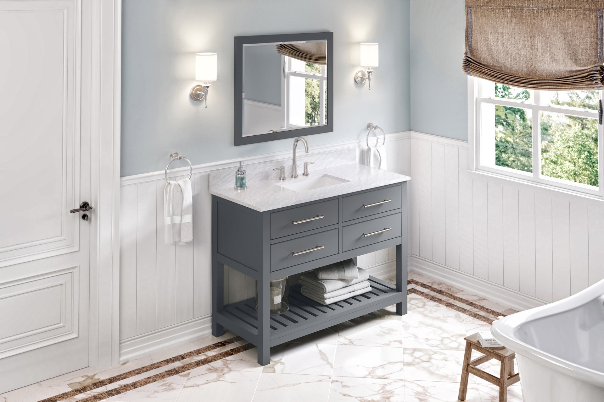 48" Wavecrest Vanity – Grey