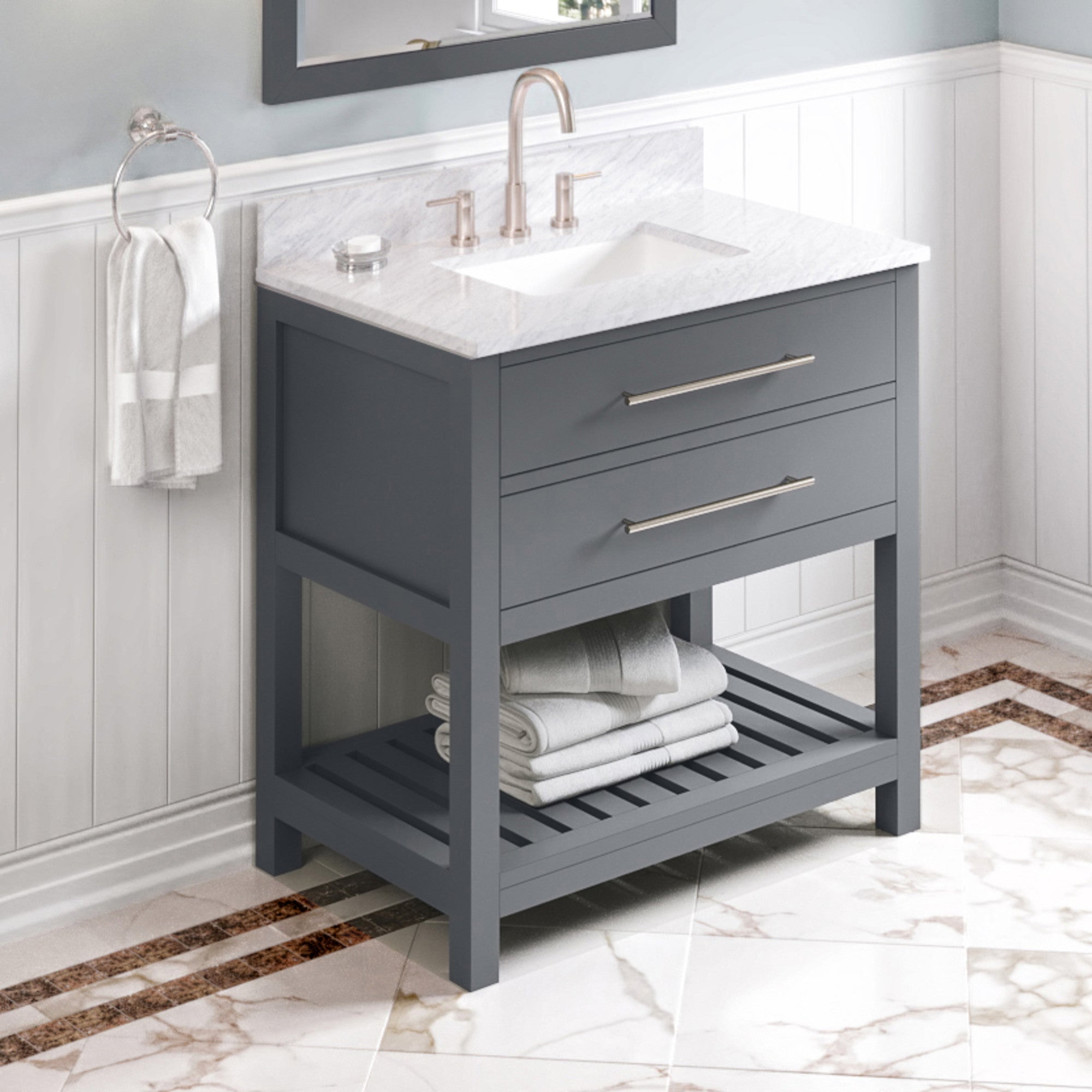 36" Wavecrest Vanity – Grey