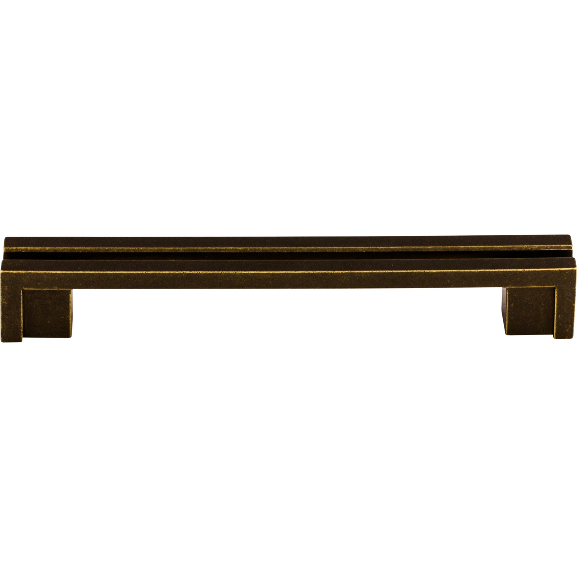 Flat Rail 5" Center to Center Bar Pull - German Bronze
