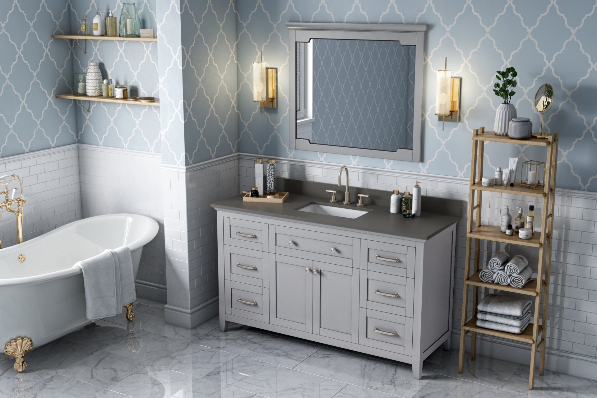 60" Chatham Vanity – Grey