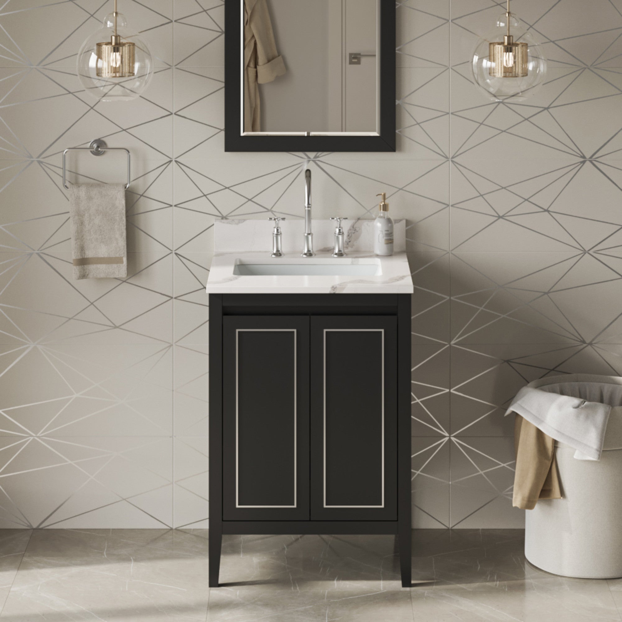 24" Percival Vanity – Black