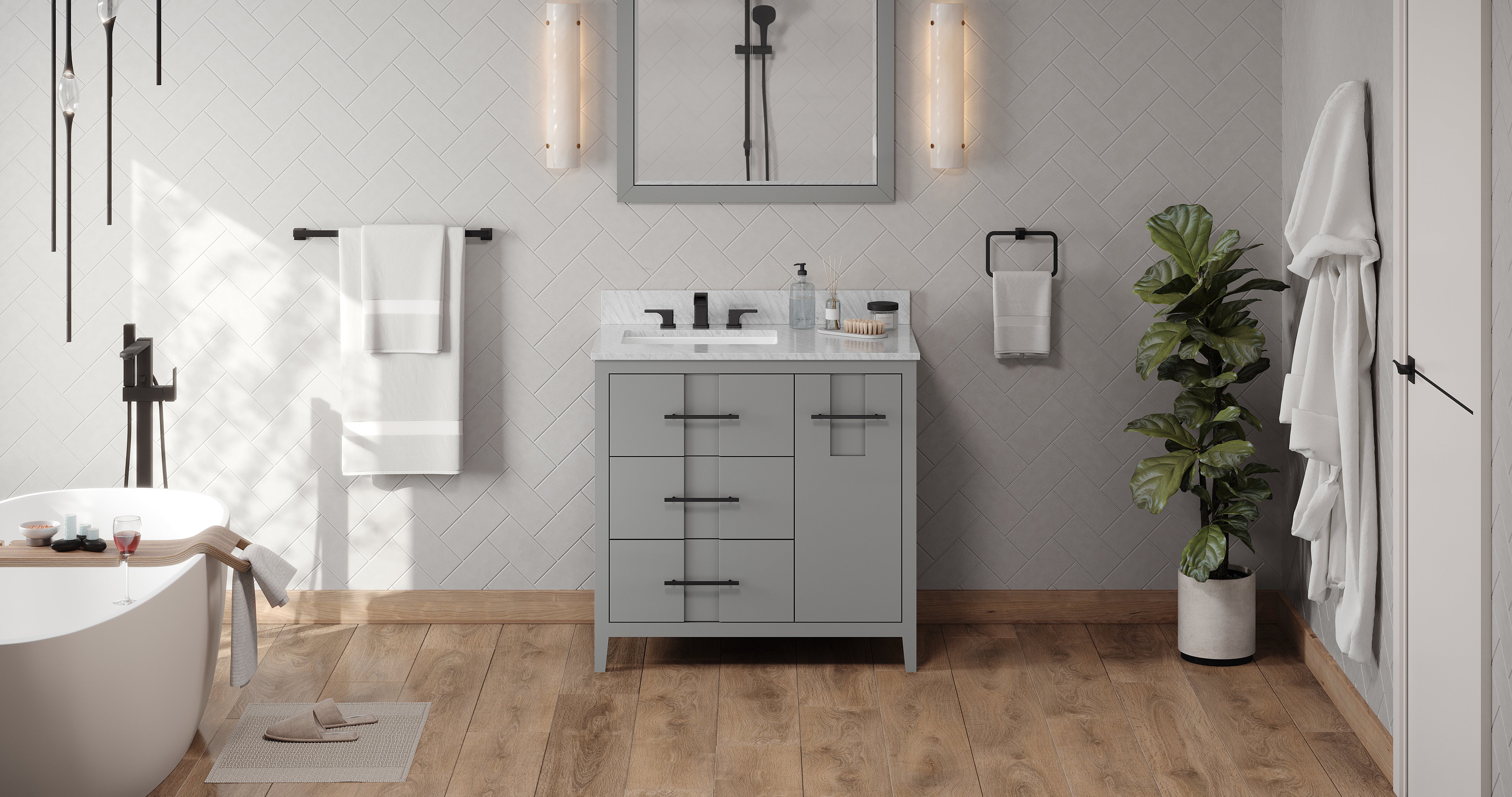 36" Katara Vanity – Left Offset