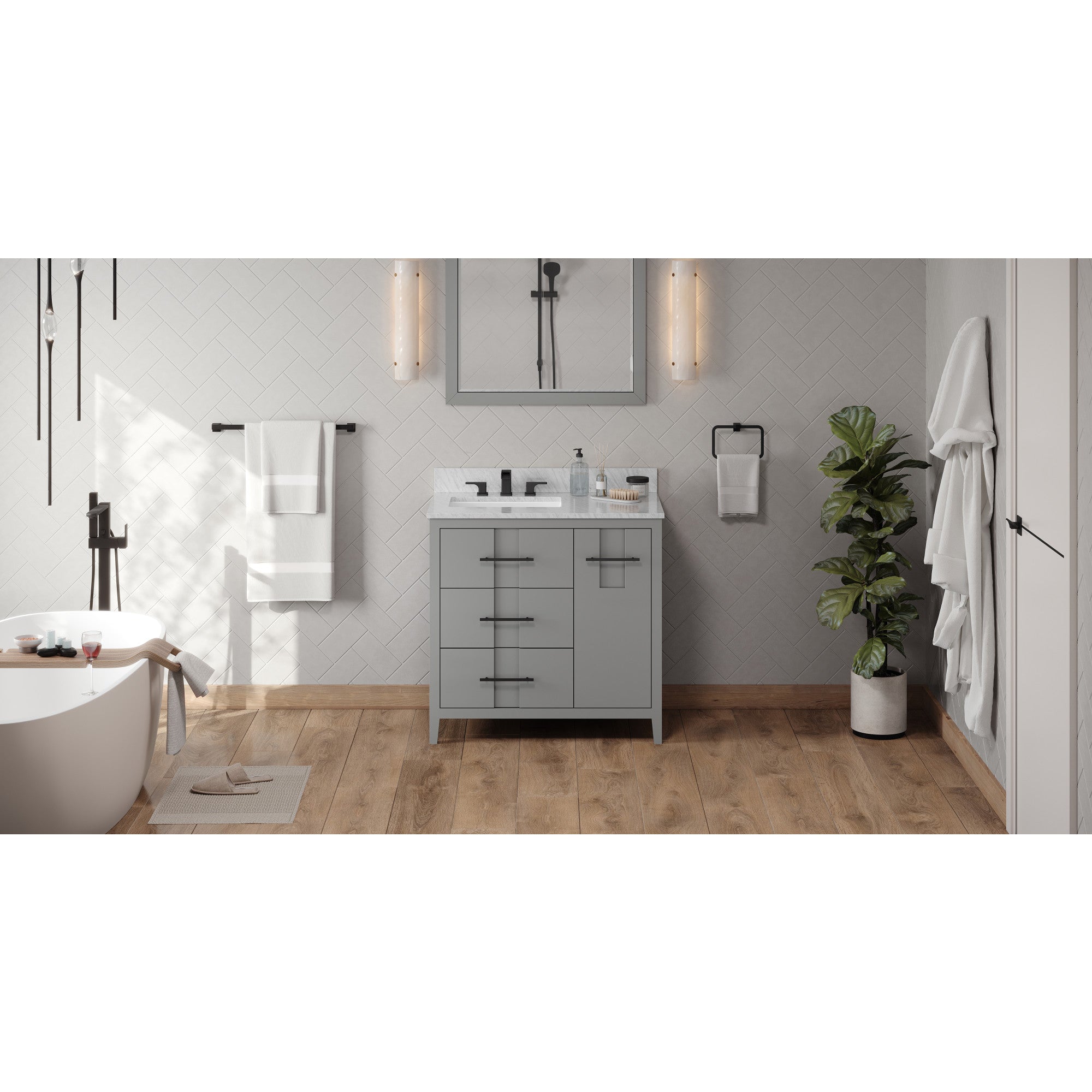 36" Katara Vanity – Left Offset