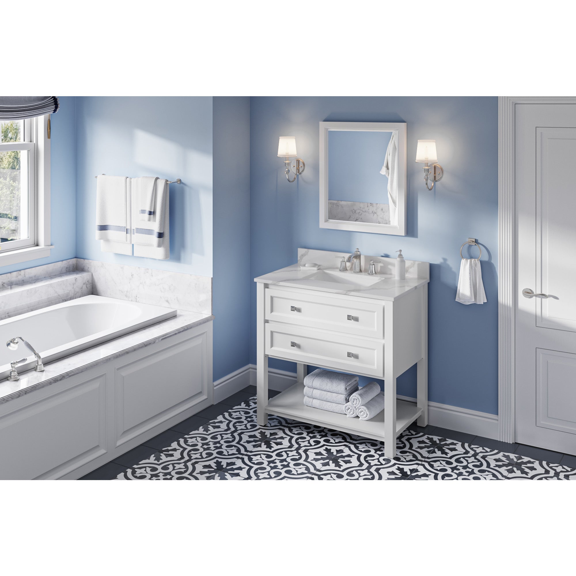 36" Adler Vanity – White