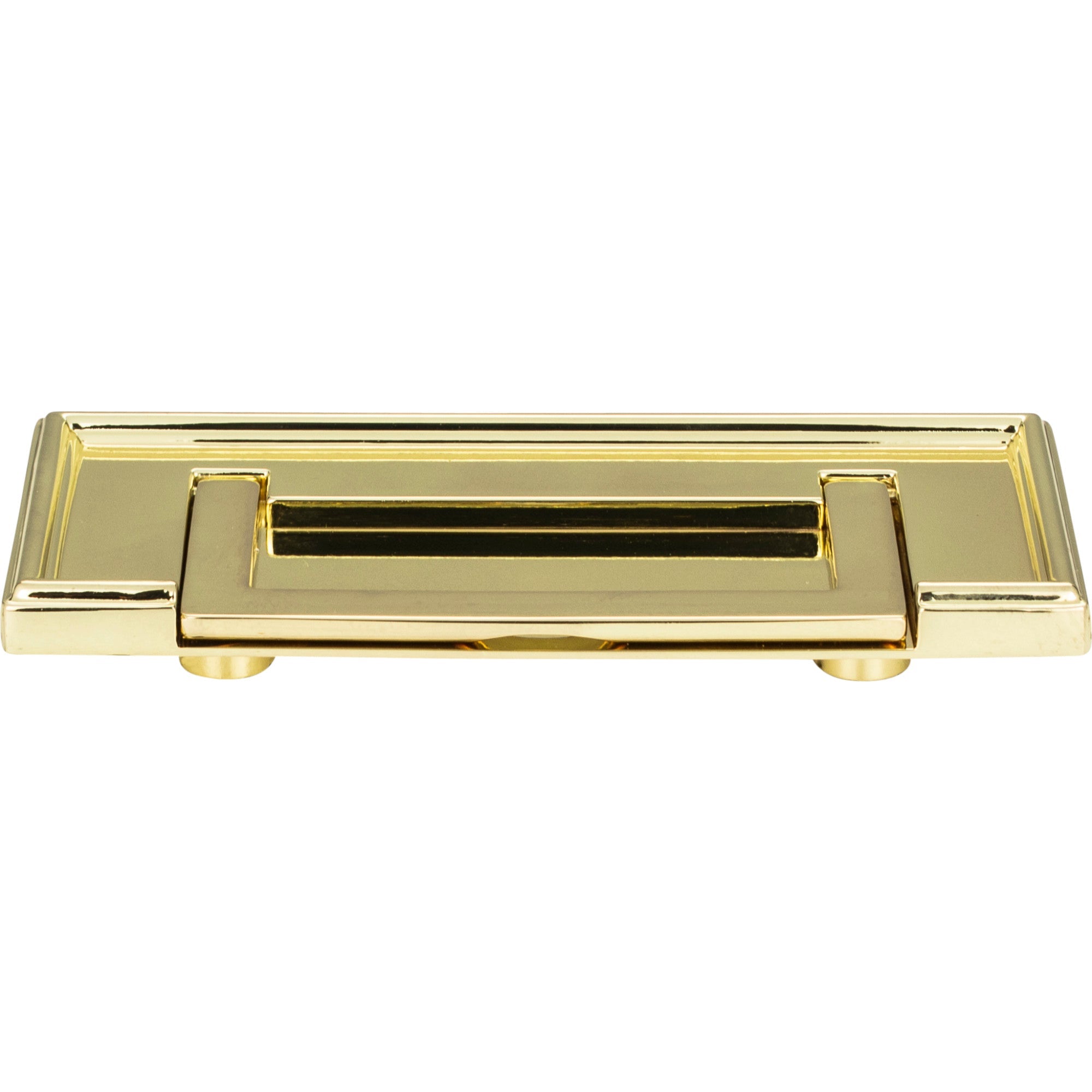 Campaign Drop Handle - Polished Brass