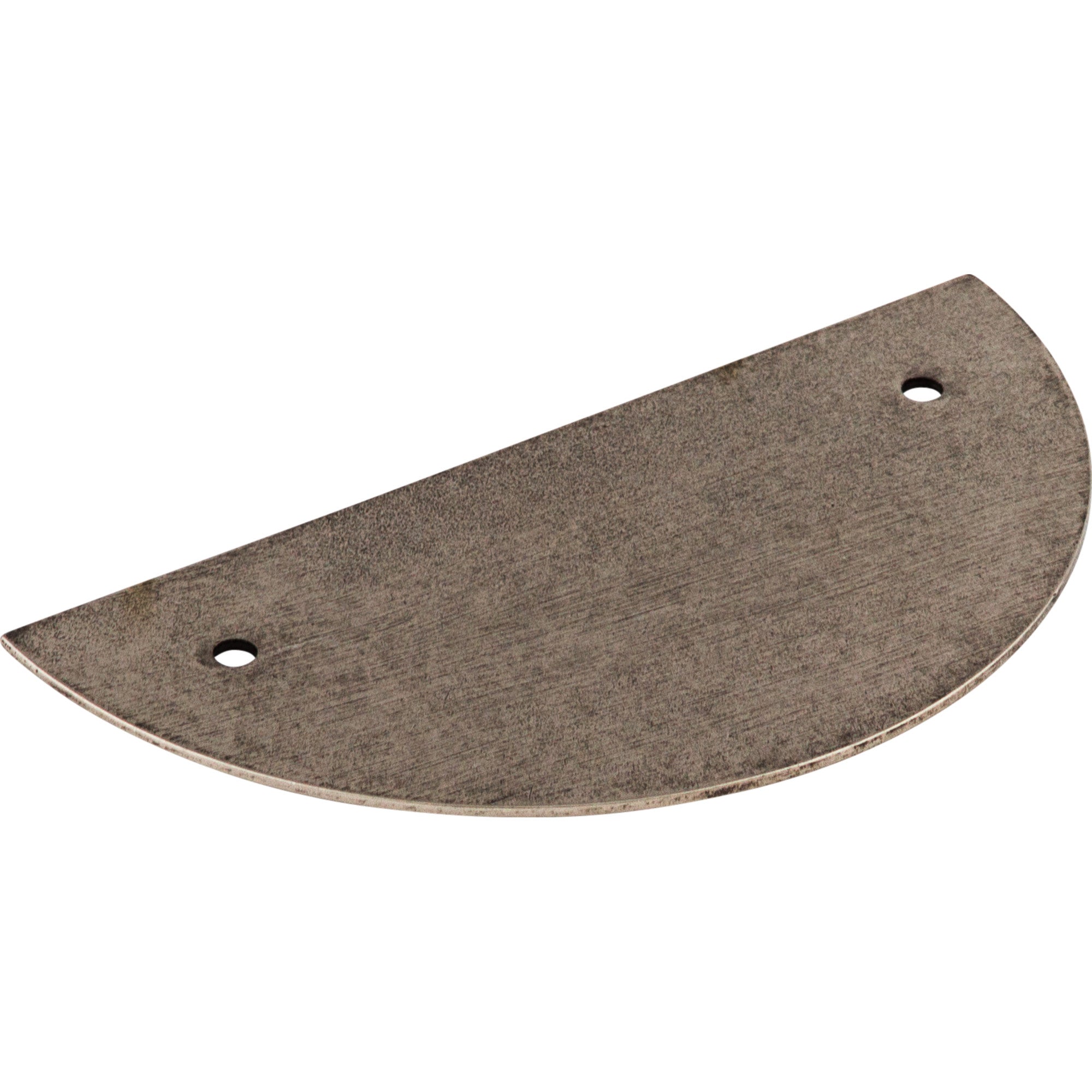 Half Circle 3 1/2" Center to Center Pull Backplate - Pewter Antique