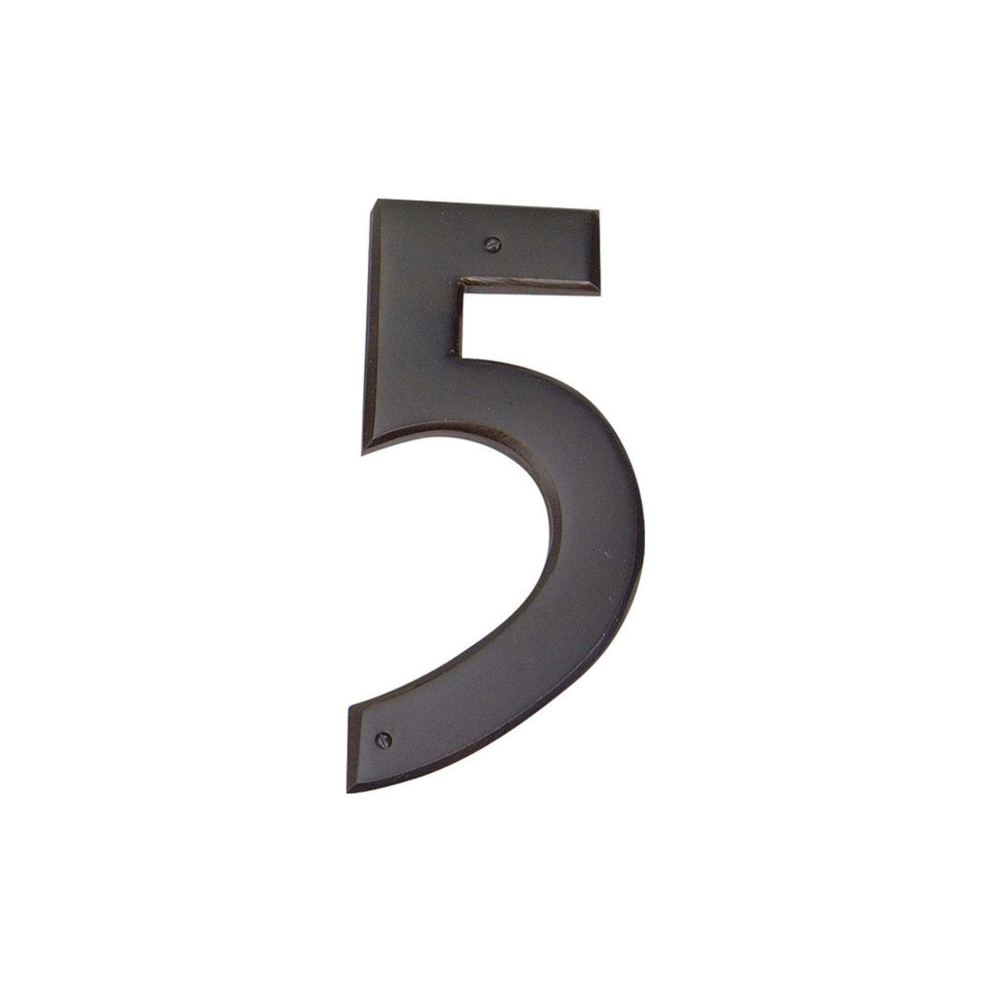 Mission 5-1/2" H Surface Mount House Number - Aged Bronze