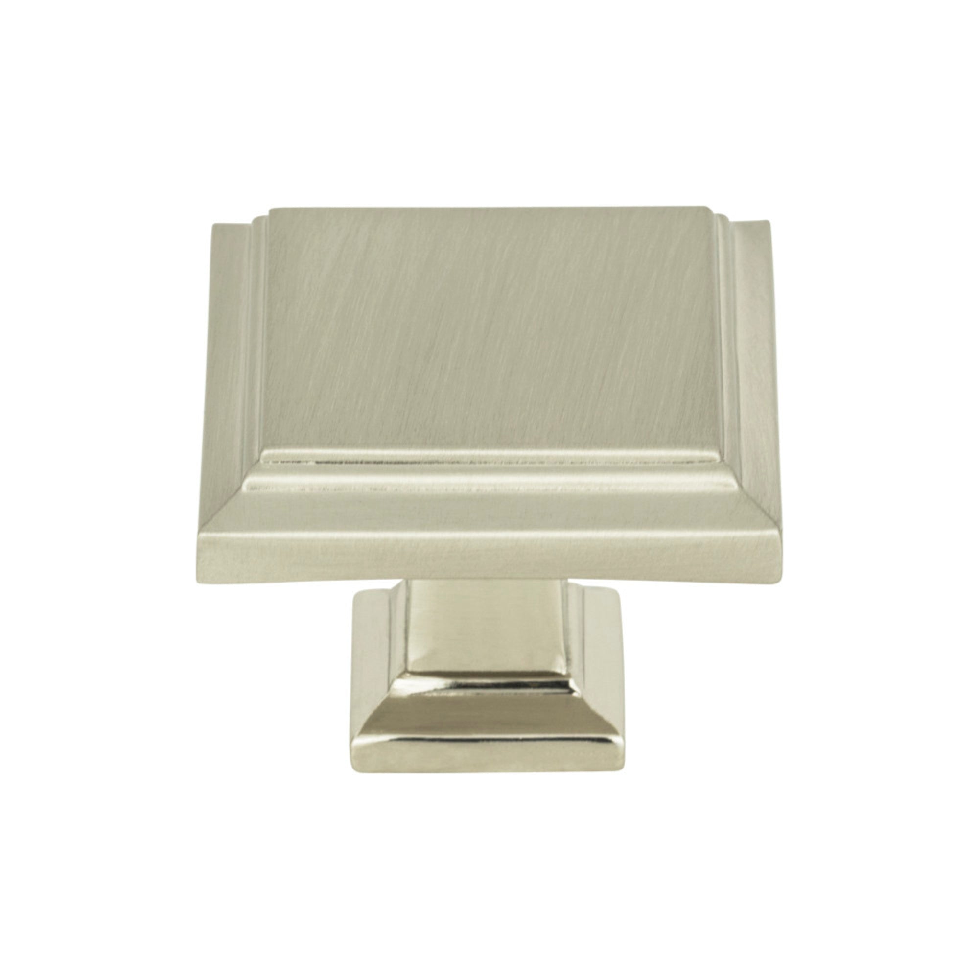 Sutton Place Square Knob - Brushed Nickel