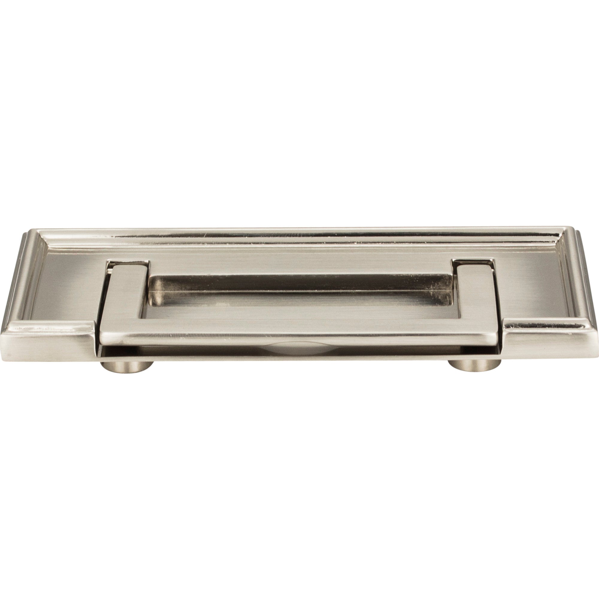 Campaign Drop Handle - Brushed Nickel