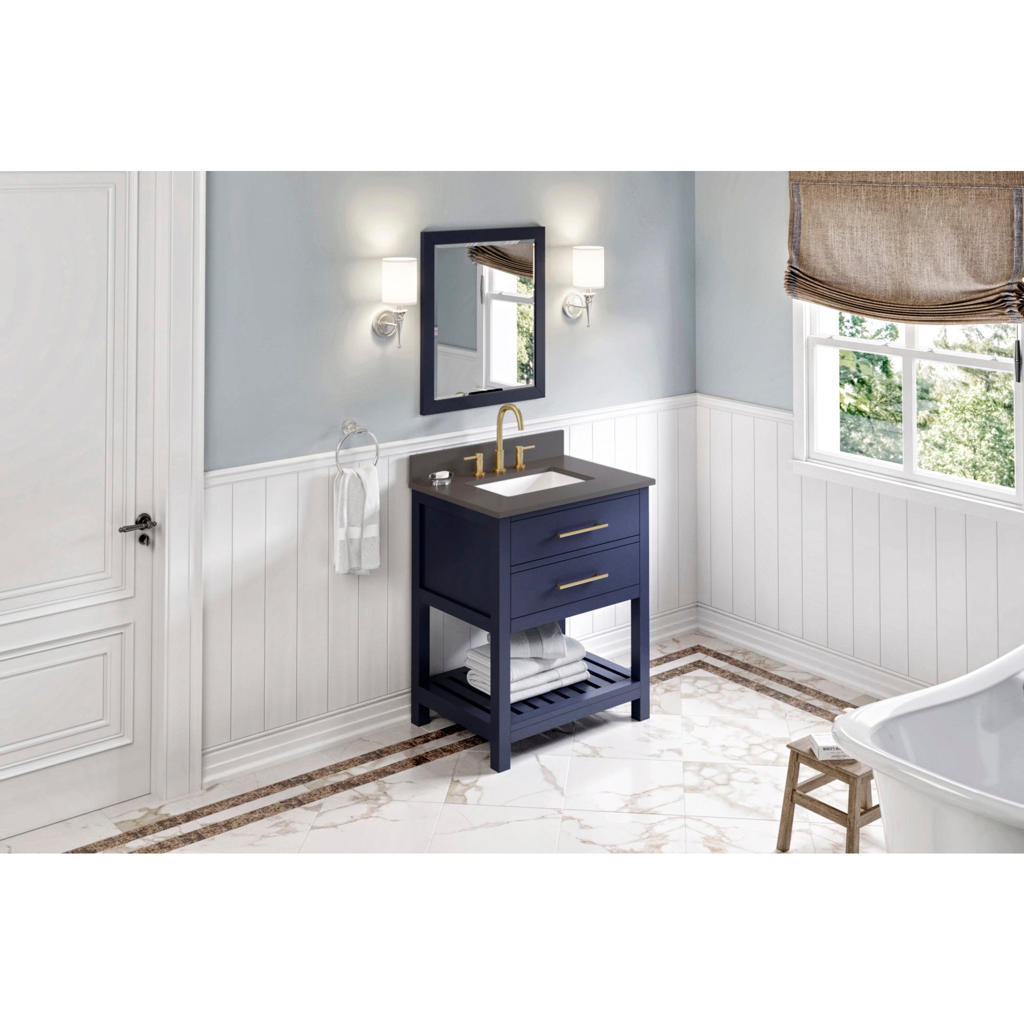 30" Wavecrest Vanity – Hale Blue