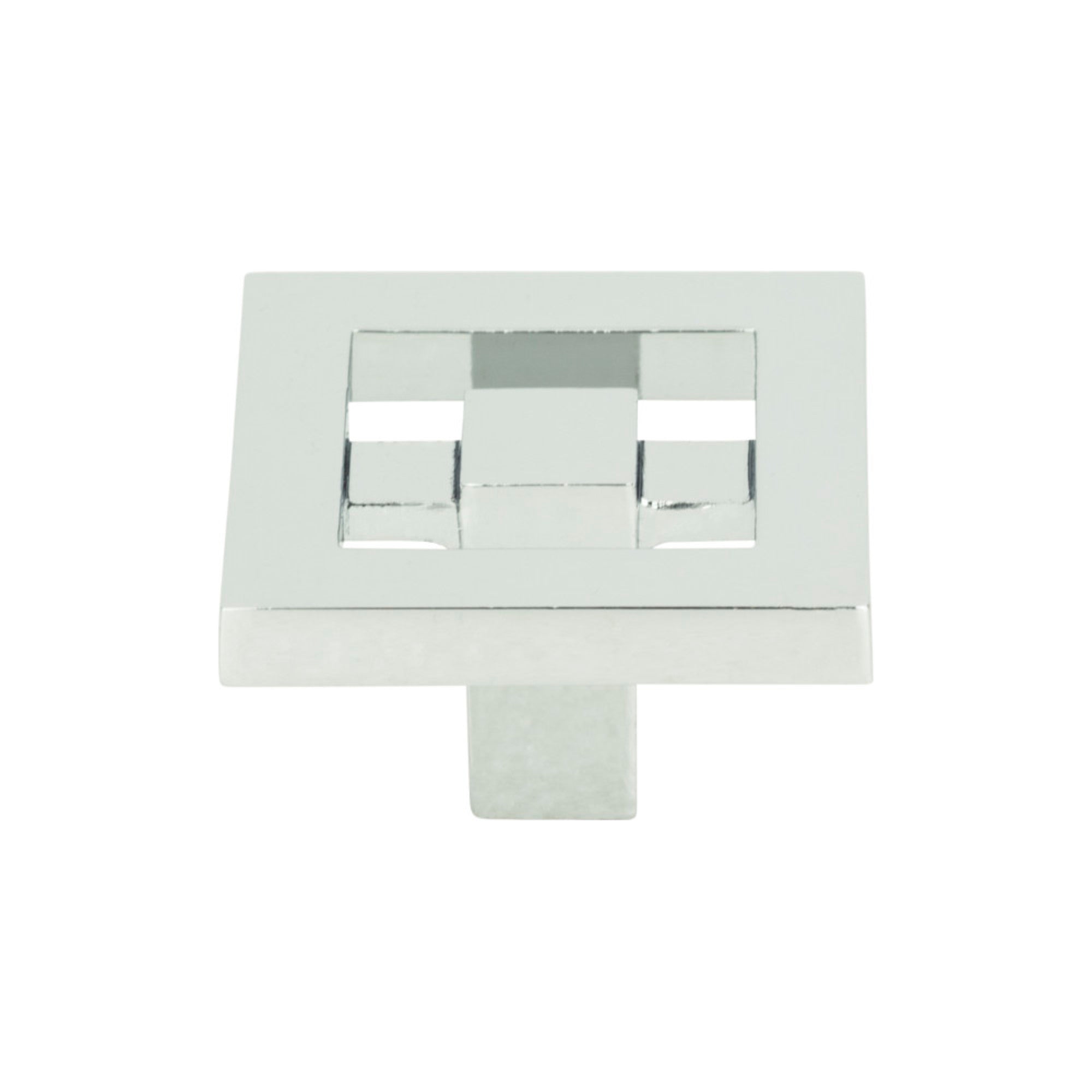 Nobu Square Knob - Polished Chrome
