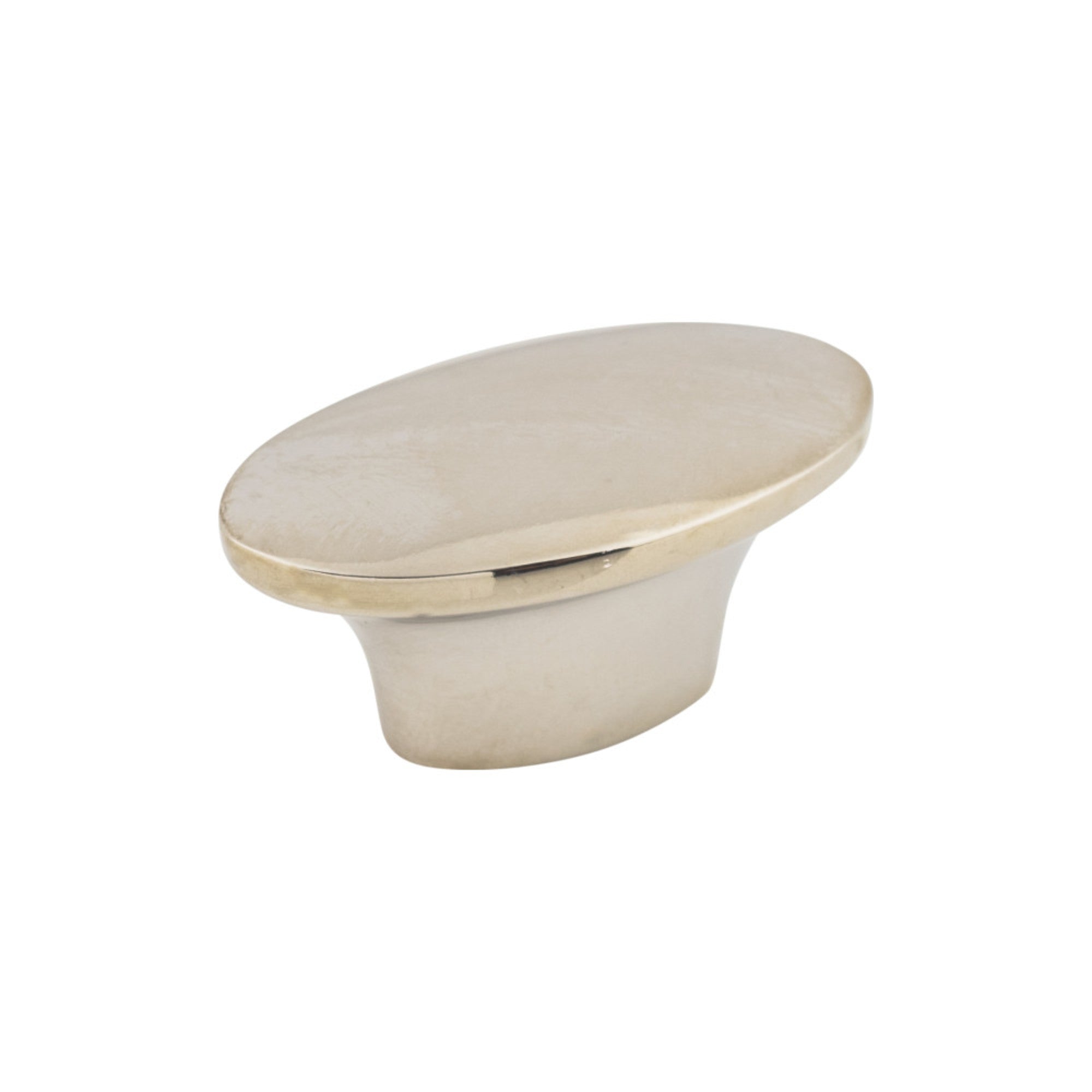 Dakota 1 1/2" Length Oval Knob - Polished Nickel