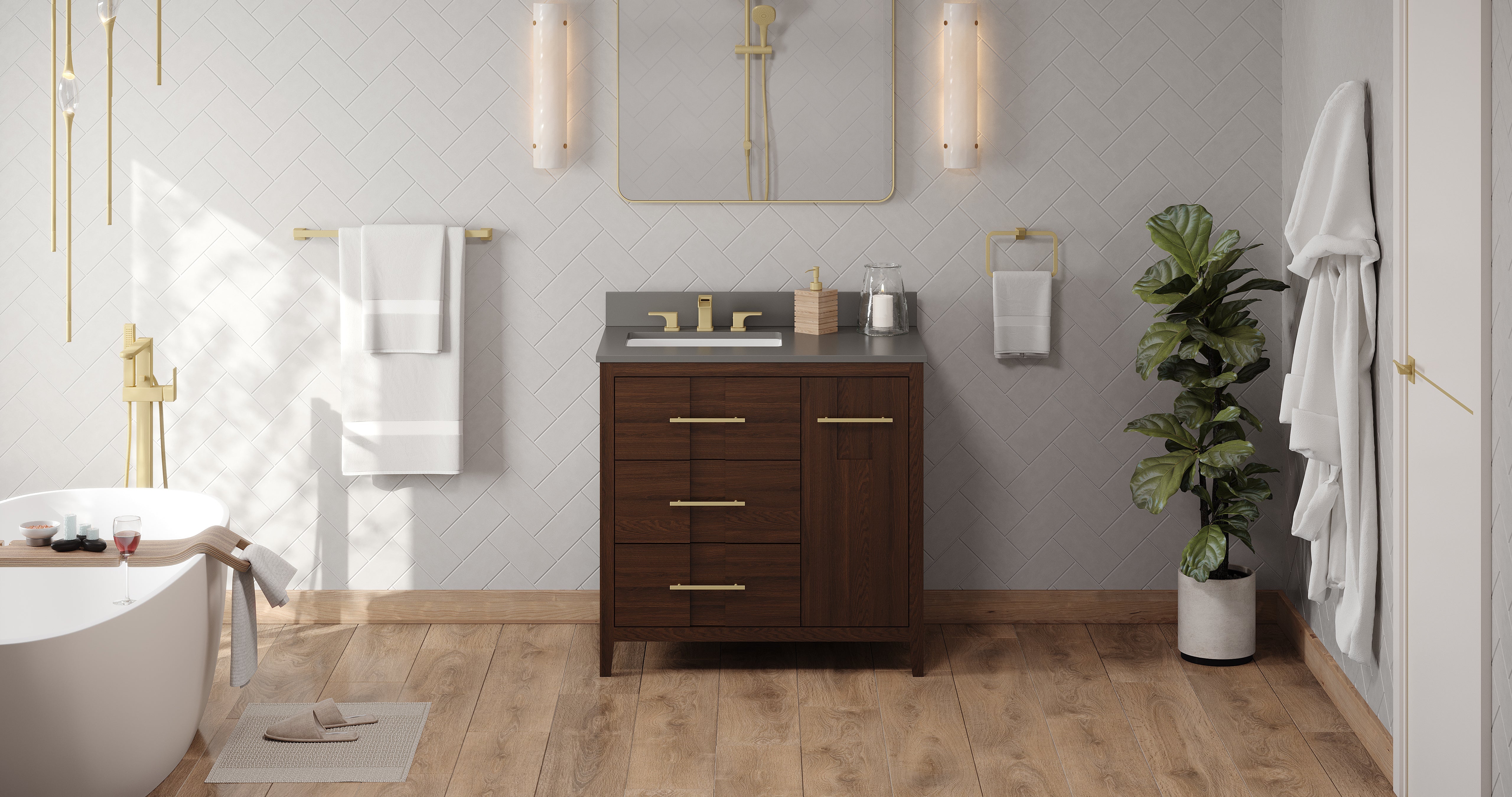 36" Katara Vanity – Left Offset