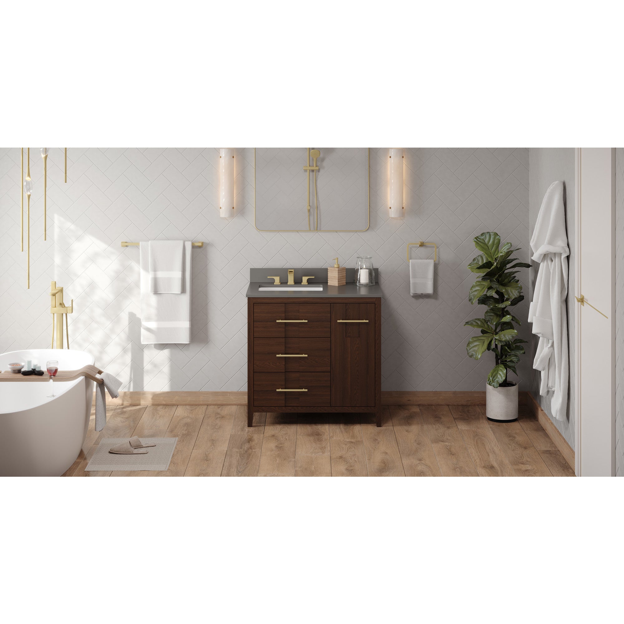 36" Katara Vanity – Left Offset