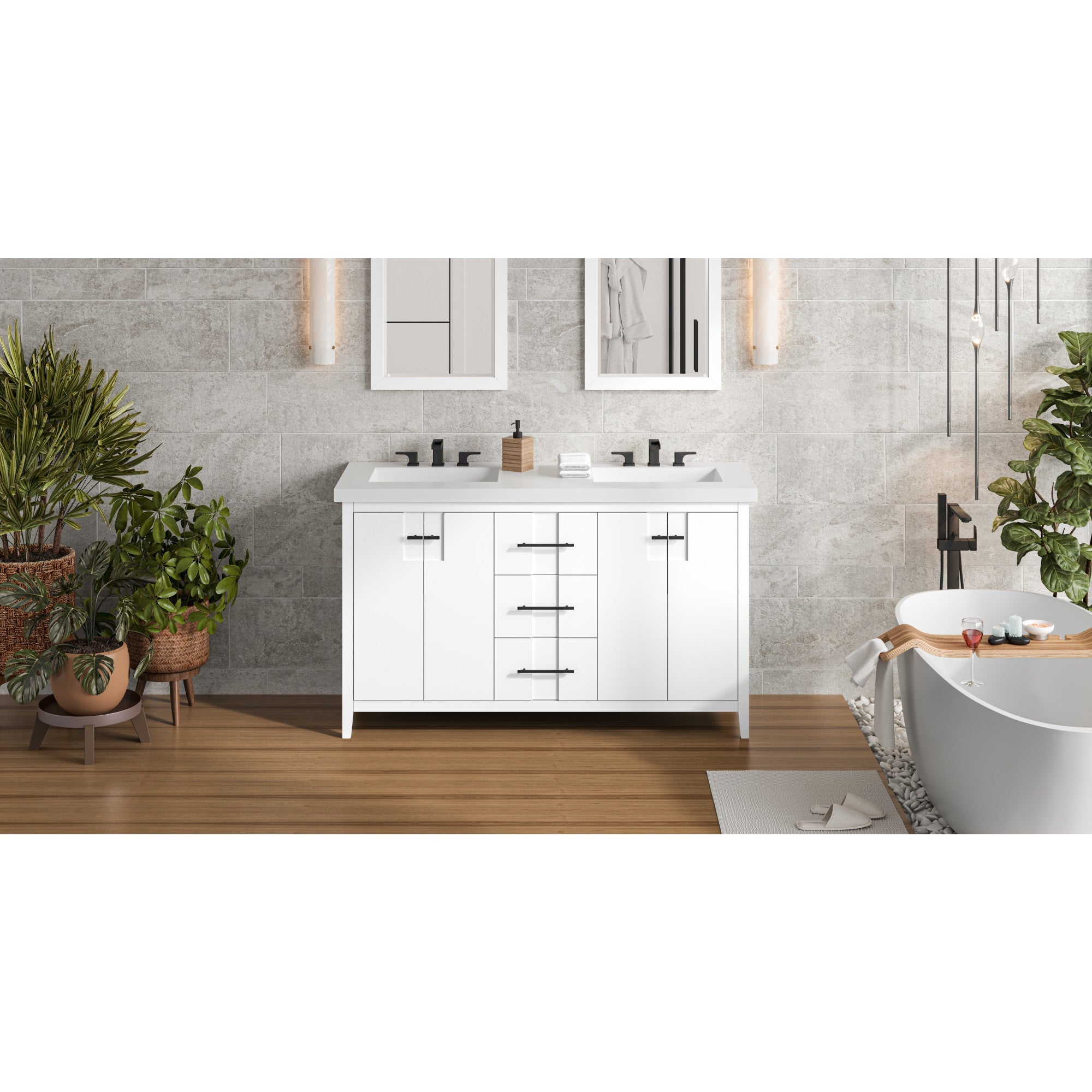 60" Katara Vanity – Double Bowl