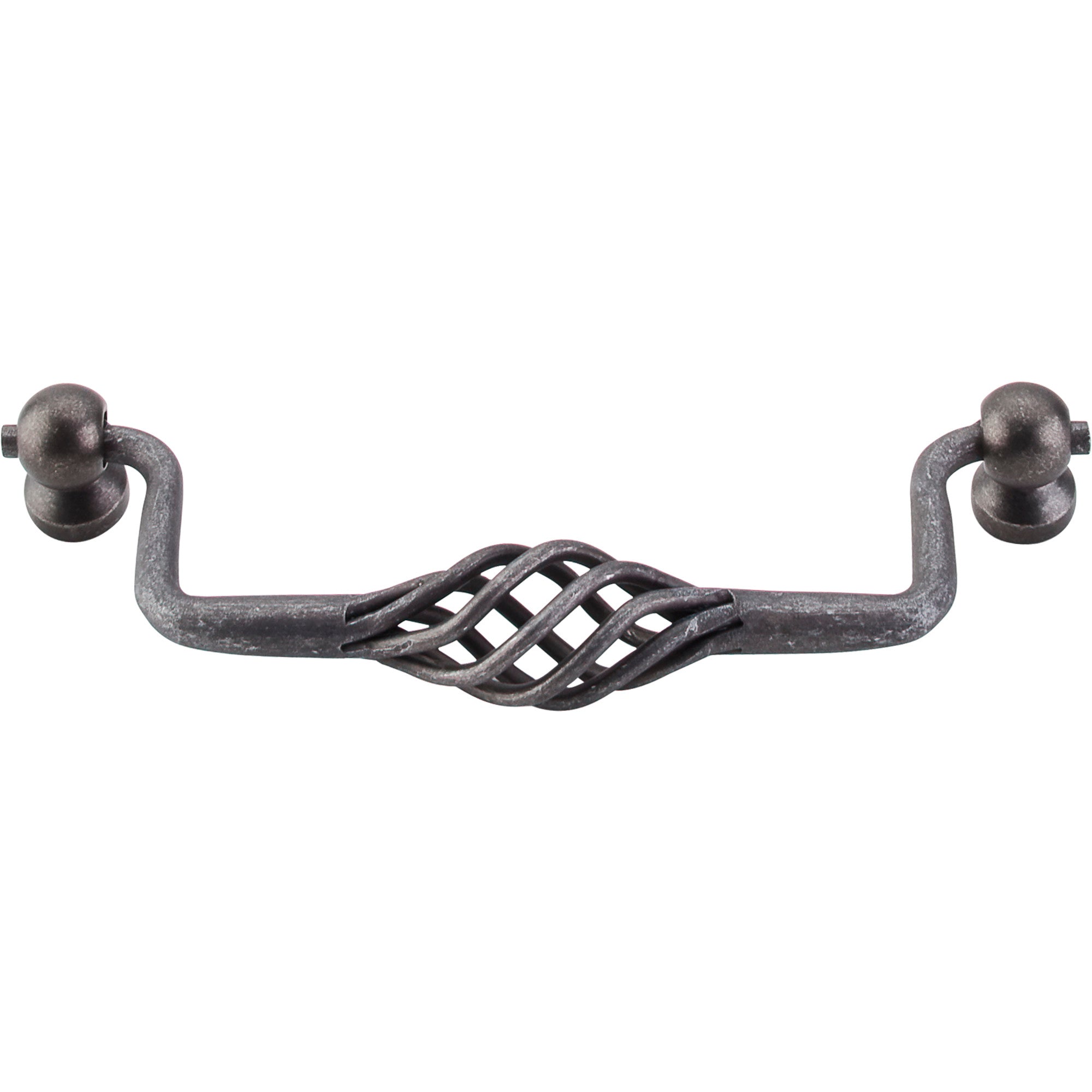 Twisted Wire Drop Handle - Pewter