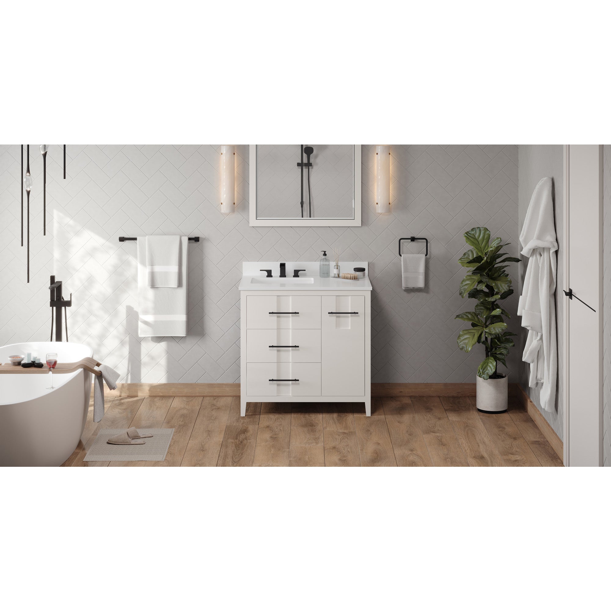 36" Katara Vanity – Left Offset