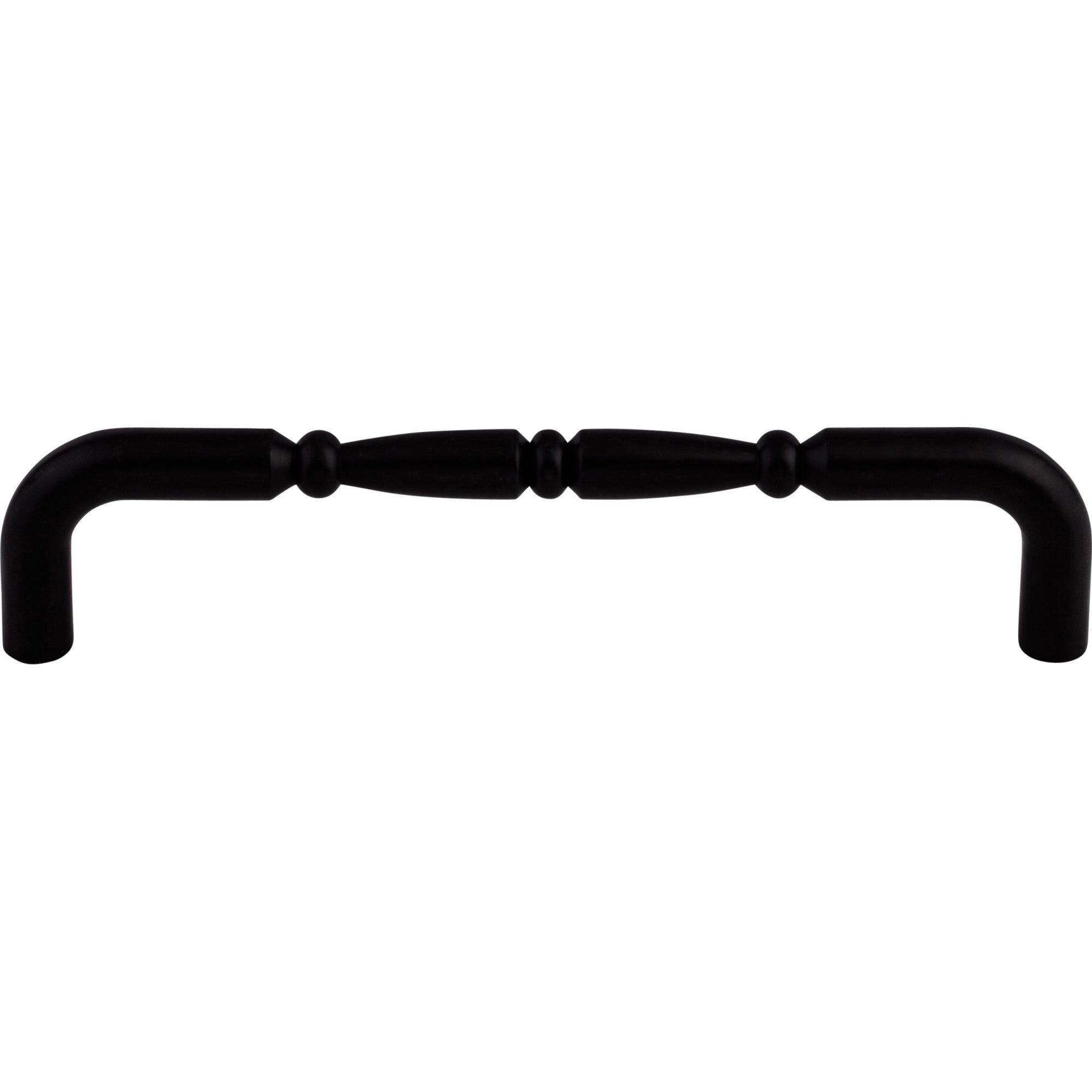 Nouveau Ring 7" Center to Center Bar Pull - Patina Black