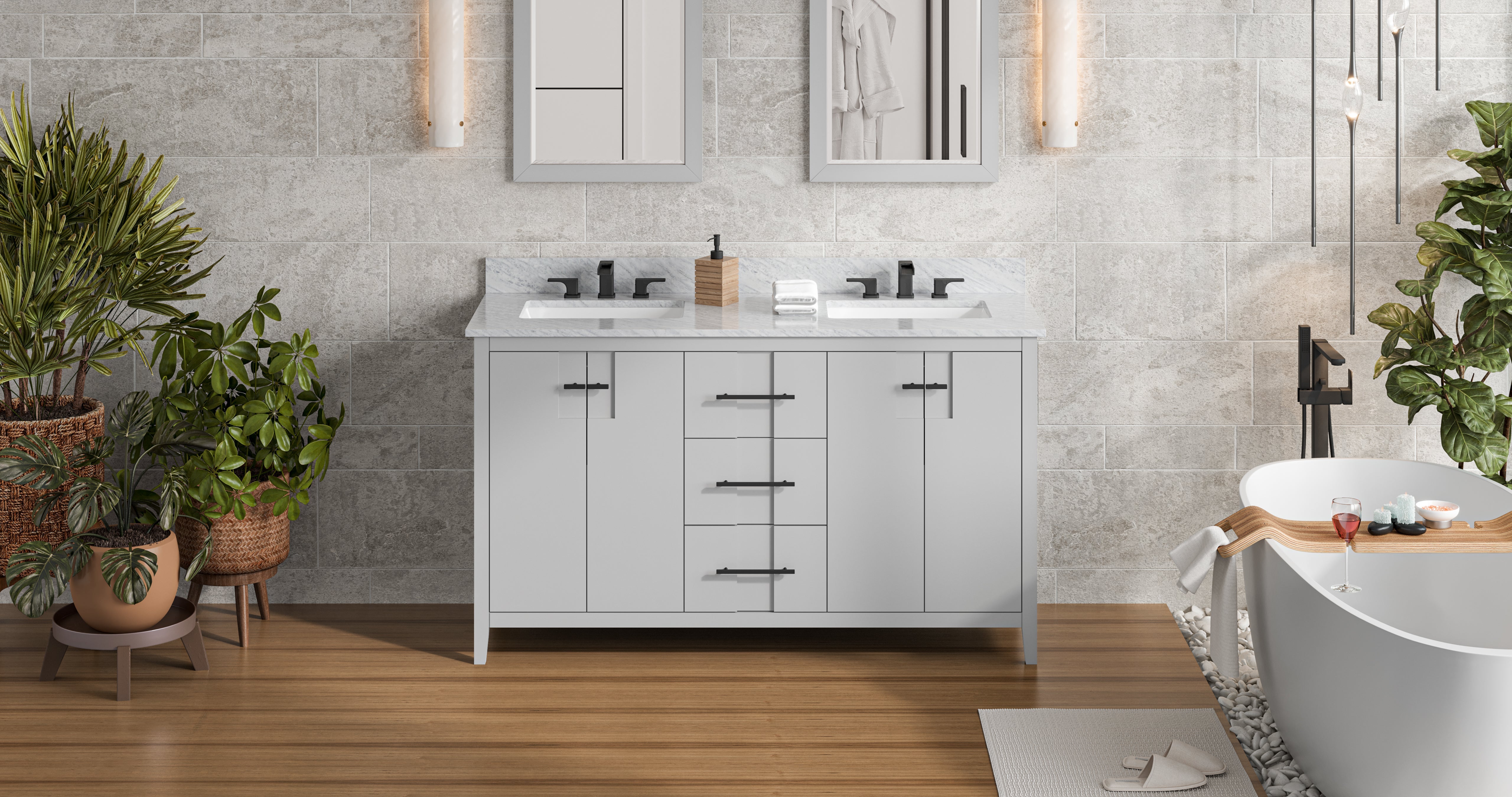 60" Katara Vanity – Double Bowl