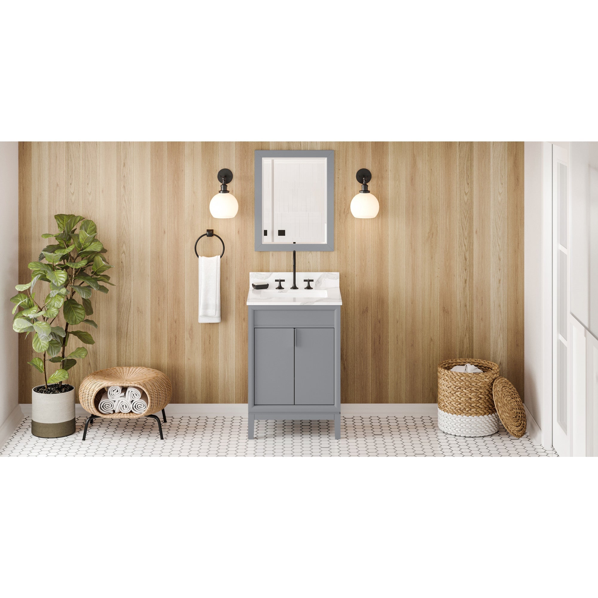 24" Theodora Vanity – Grey