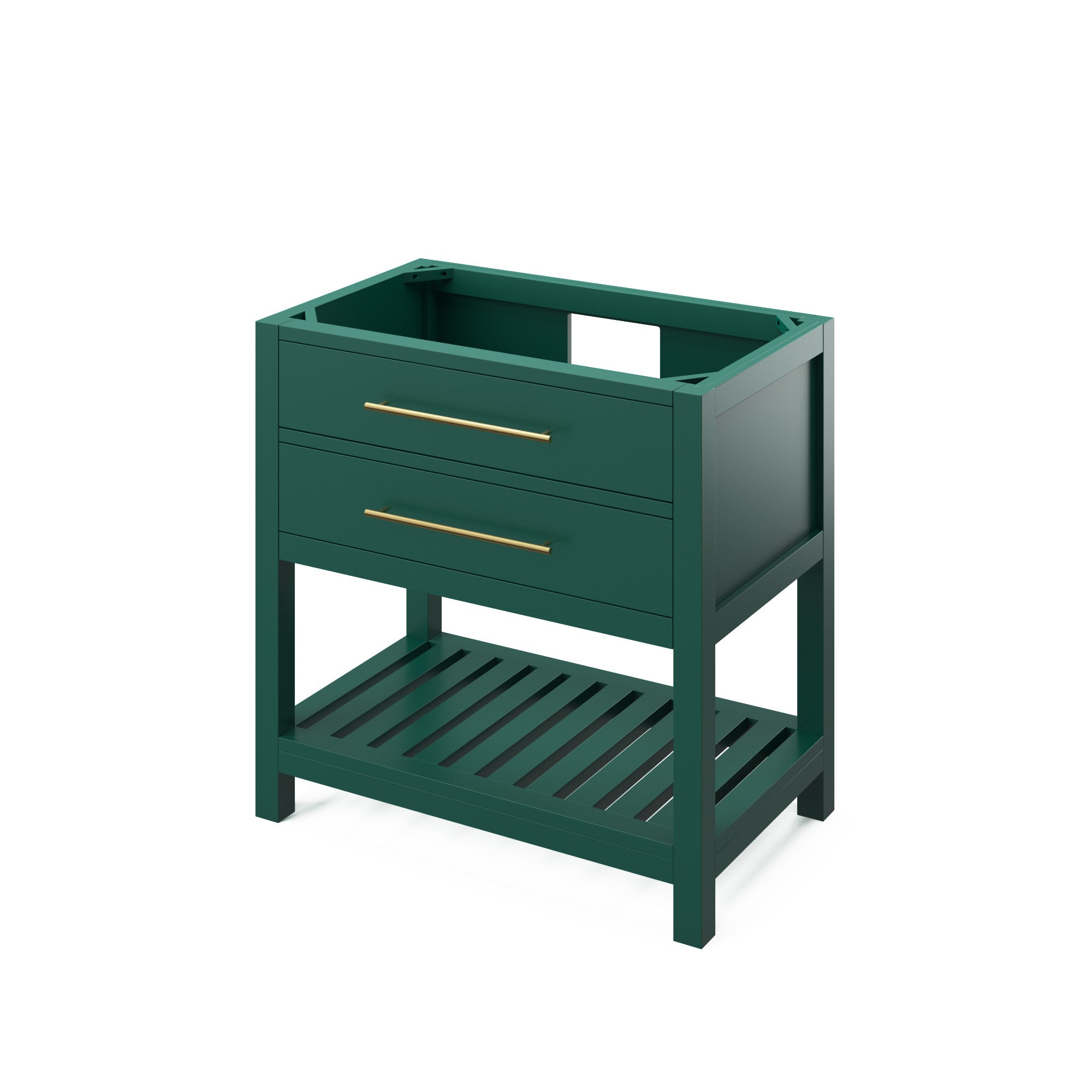 36" Wavecrest Vanity – Forest Green