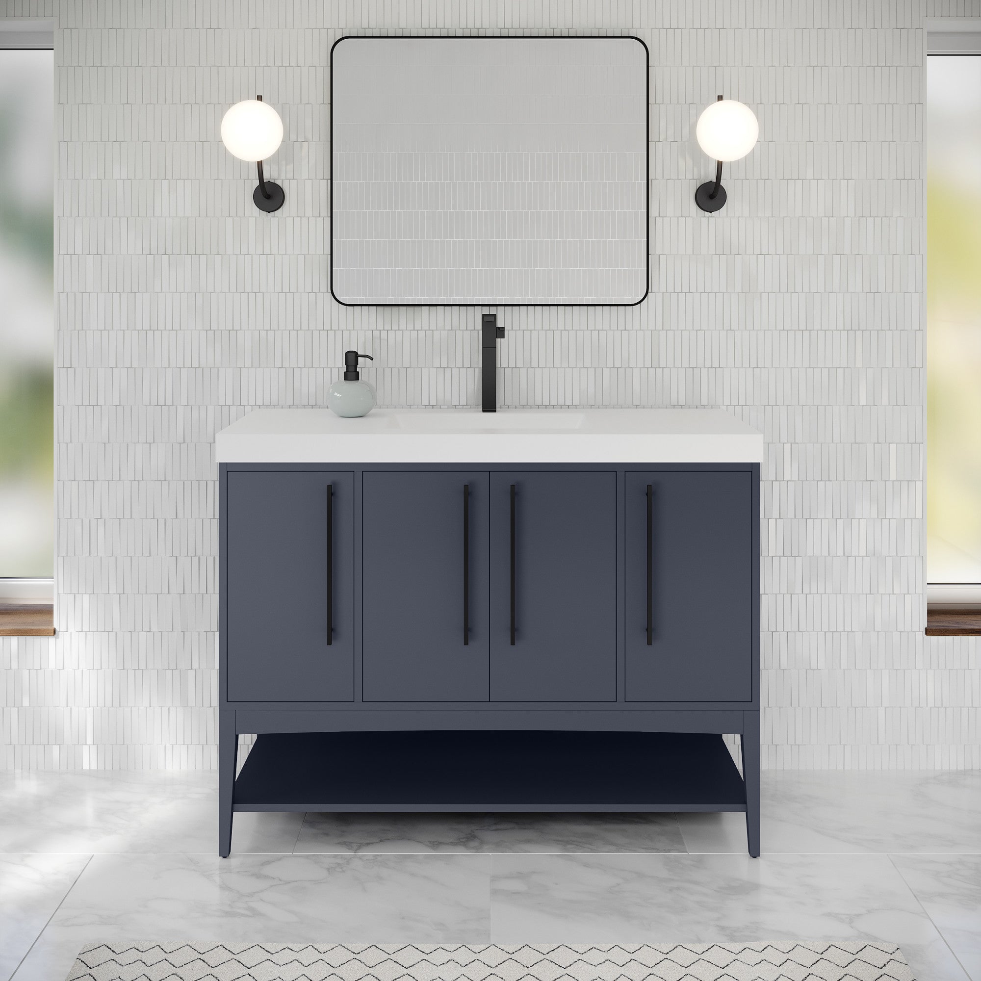 48" Tempest Vanity – Blue Steel