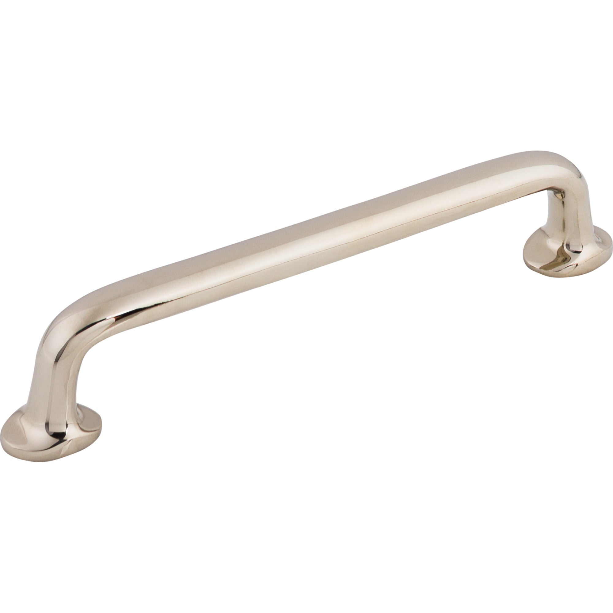 Aspen II Rounded 6" Center to Center Bar Pull - Polished Nickel