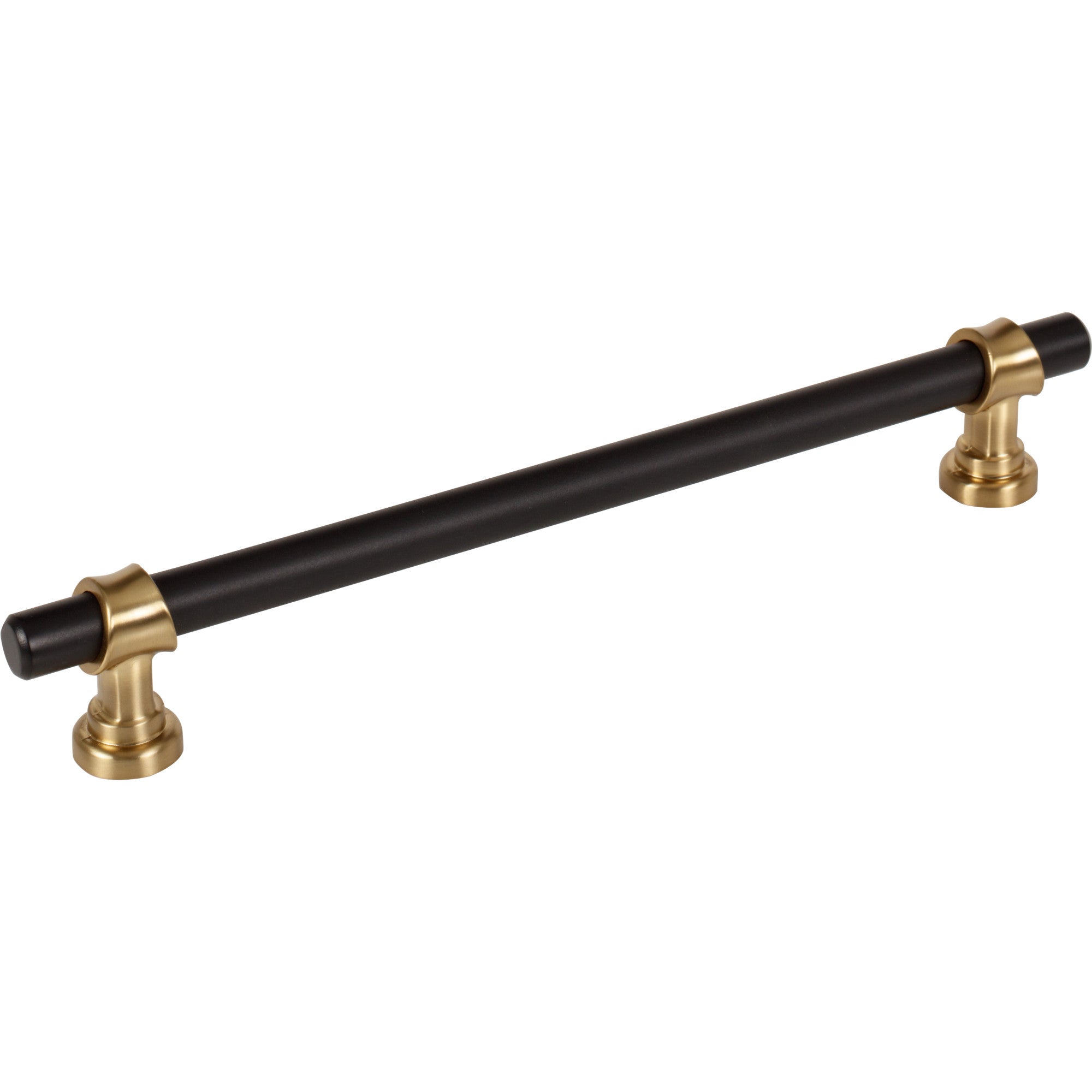 Bit 7 9/16" Center to Center Bar Pull - Flat Black and Honey Bronze
