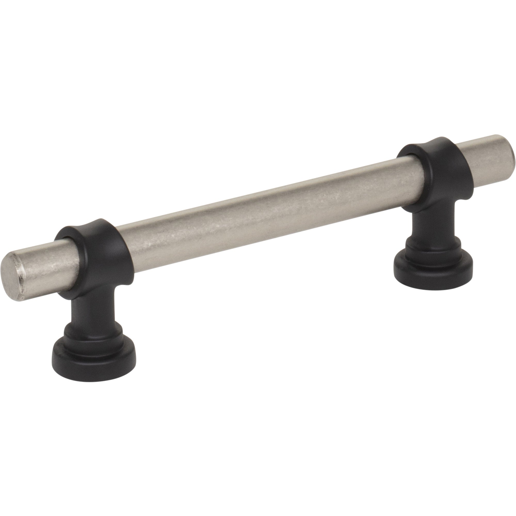 Bit 3 3/4" Center to Center Bar Pull - Pewter Antique and Flat Black