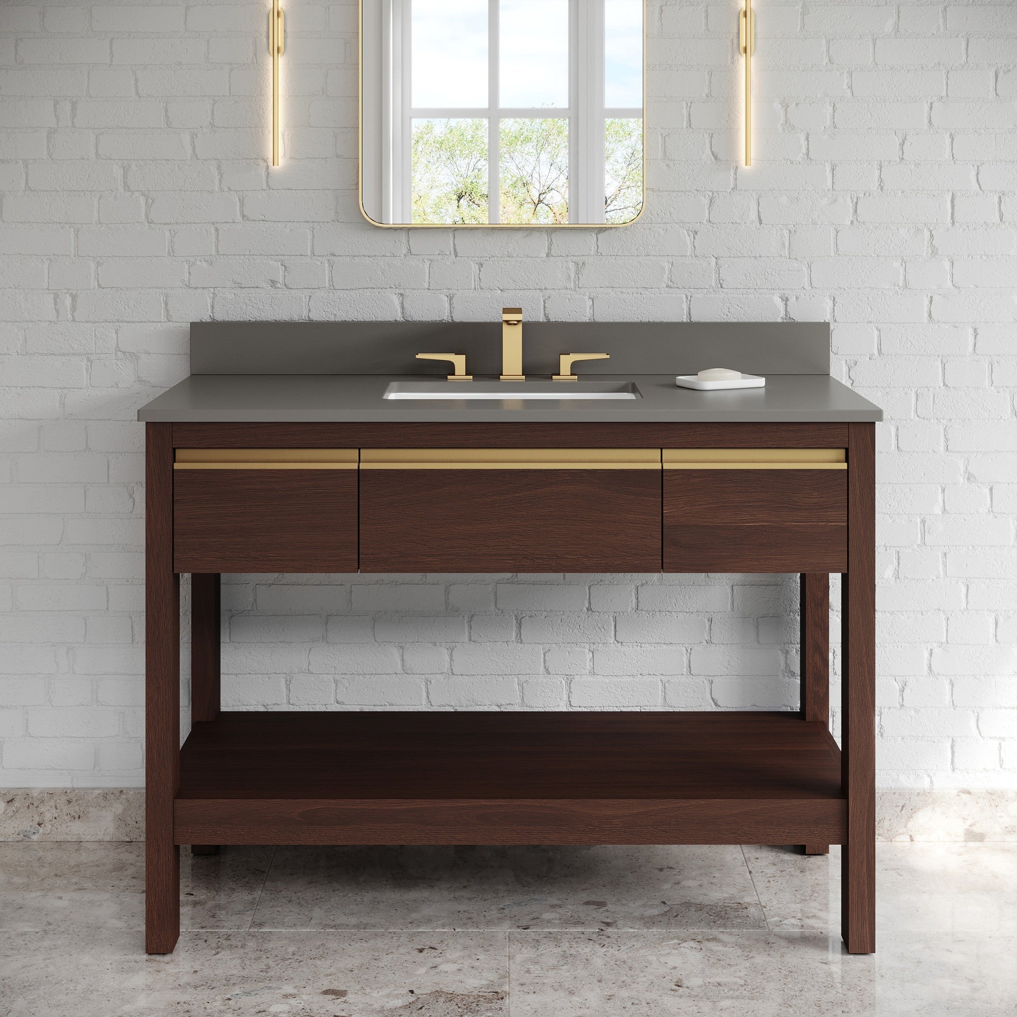 48" Jubilee Vanity – Dark Walnut