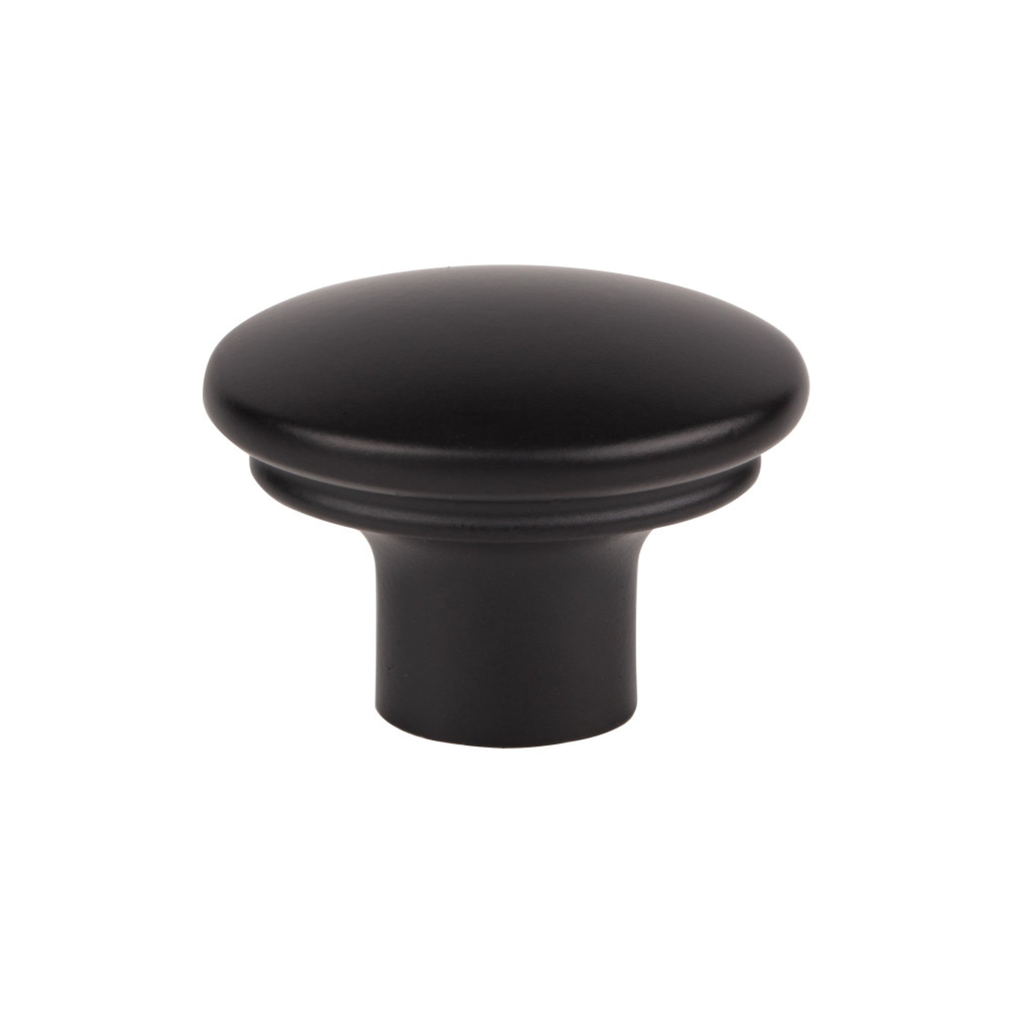 Julian 1 3/8" Length Oval Knob - Flat Black