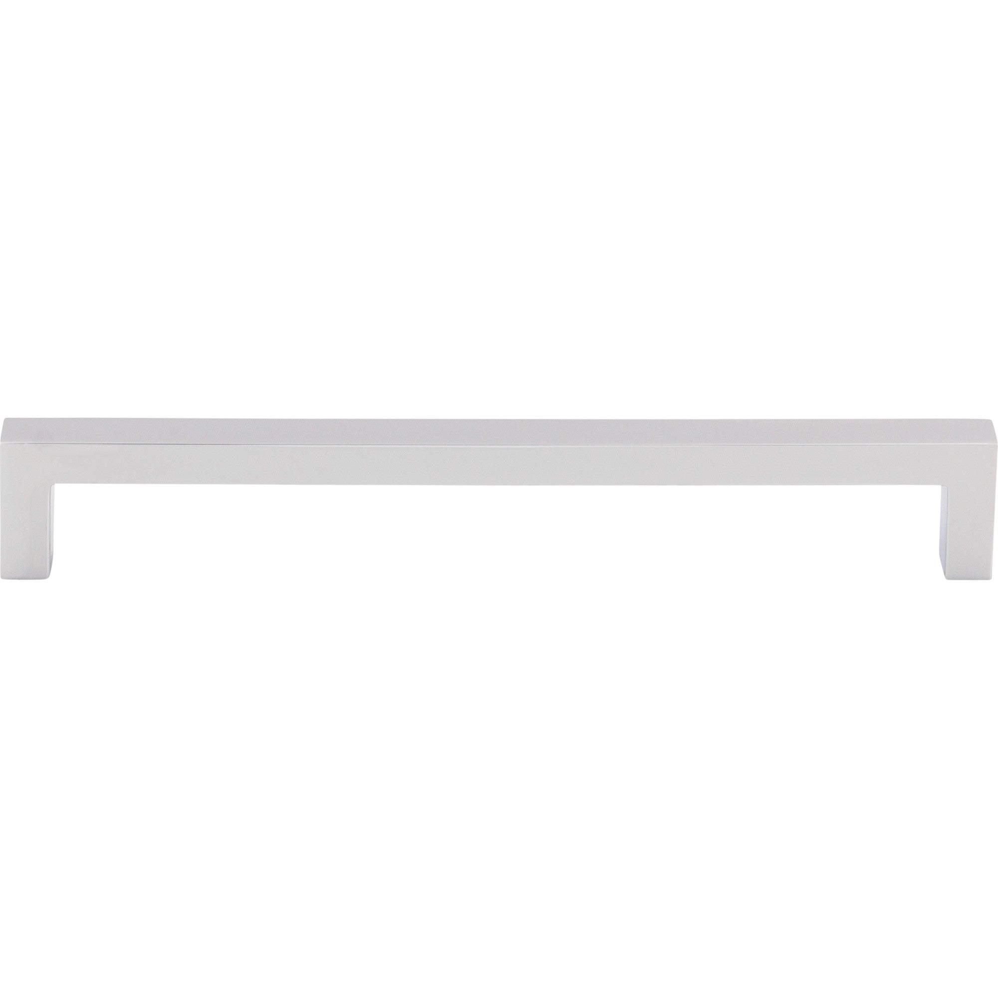 Square Bar 7 9/16" Center to Center Bar Pull - Polished Chrome