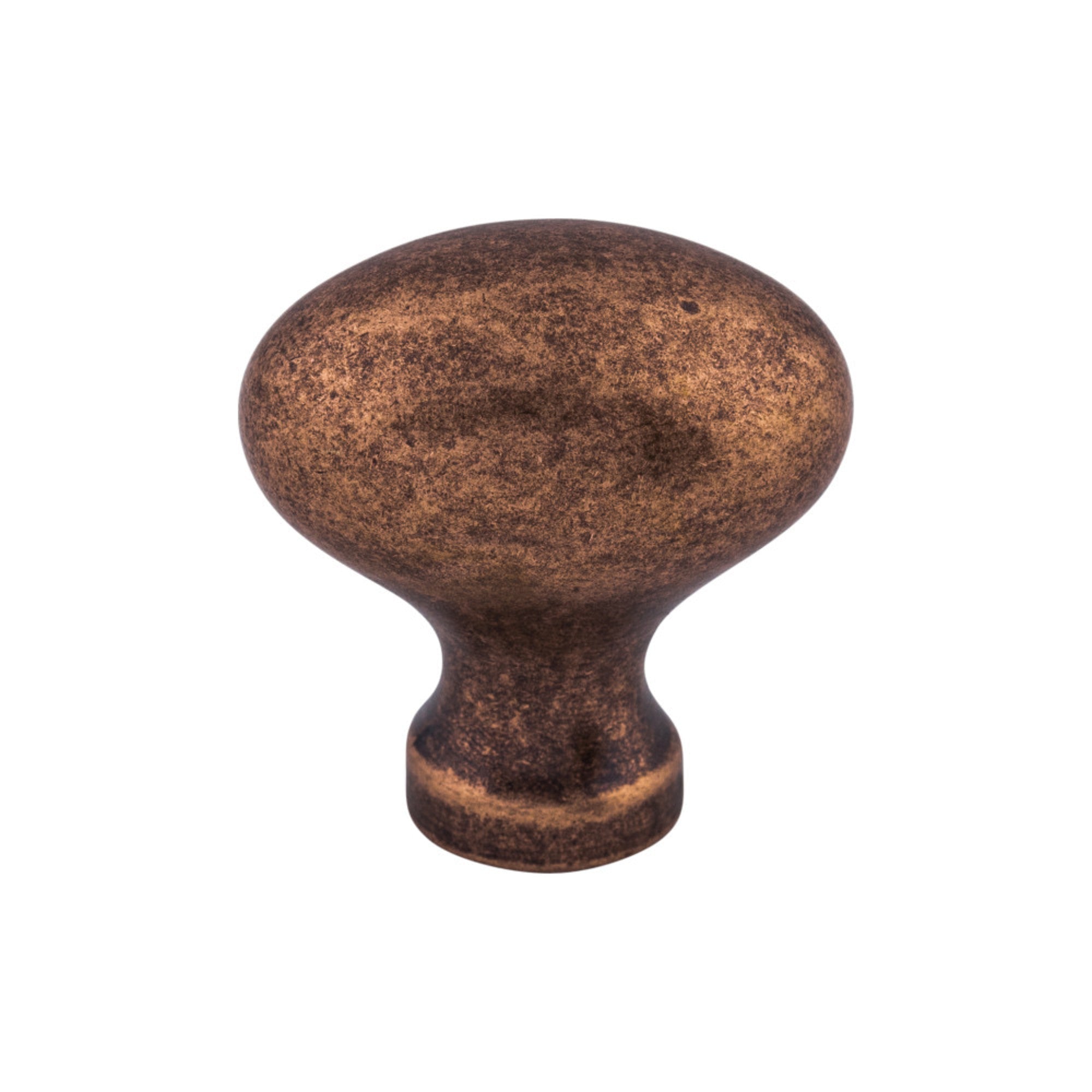 Egg Oval Knob - Old English Copper