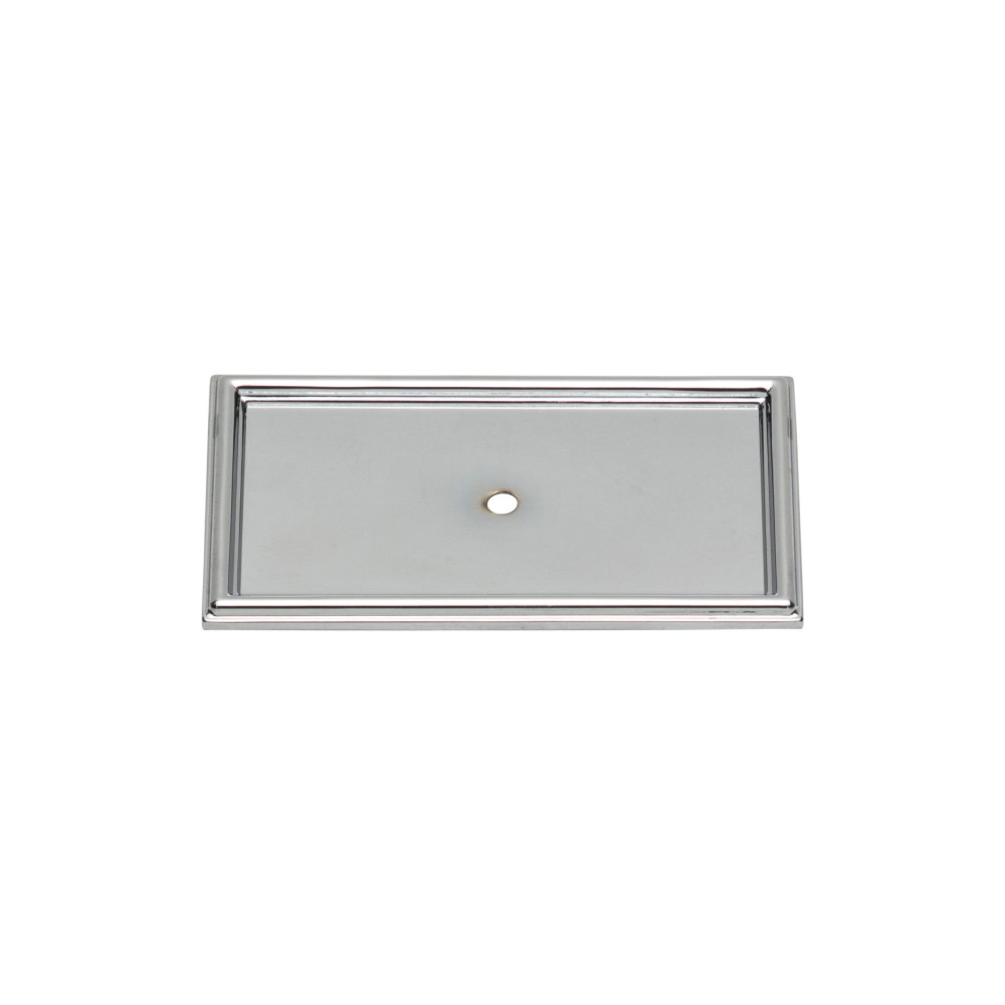 Campaign Rope Knob Backplate - Polished Chrome