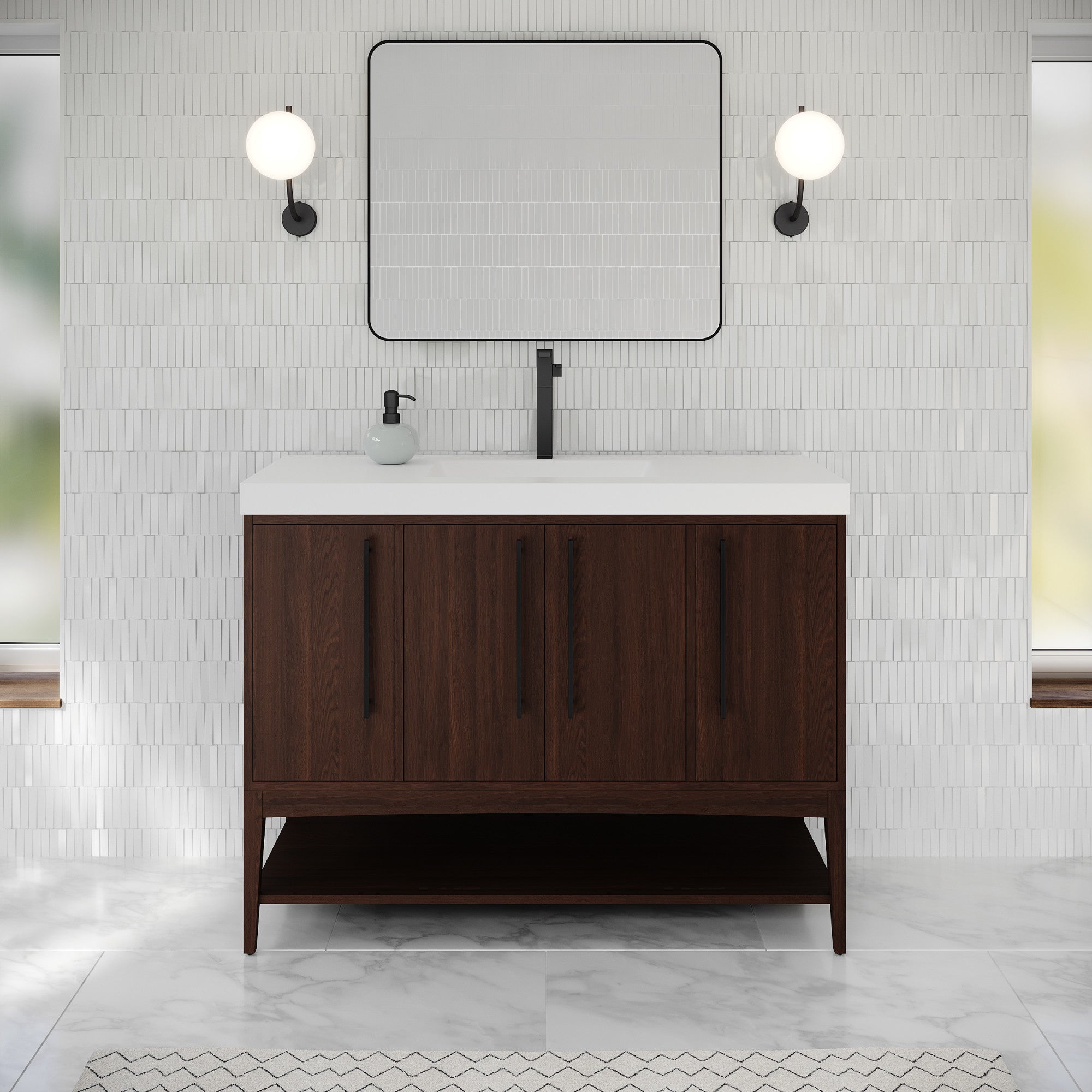 48" Tempest Vanity – Dark Walnut
