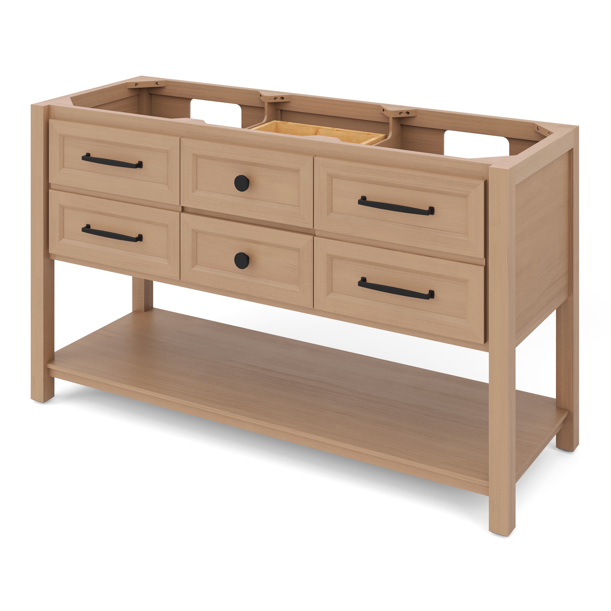60" Kipling Vanity – Double Bowl – Natural Oak
