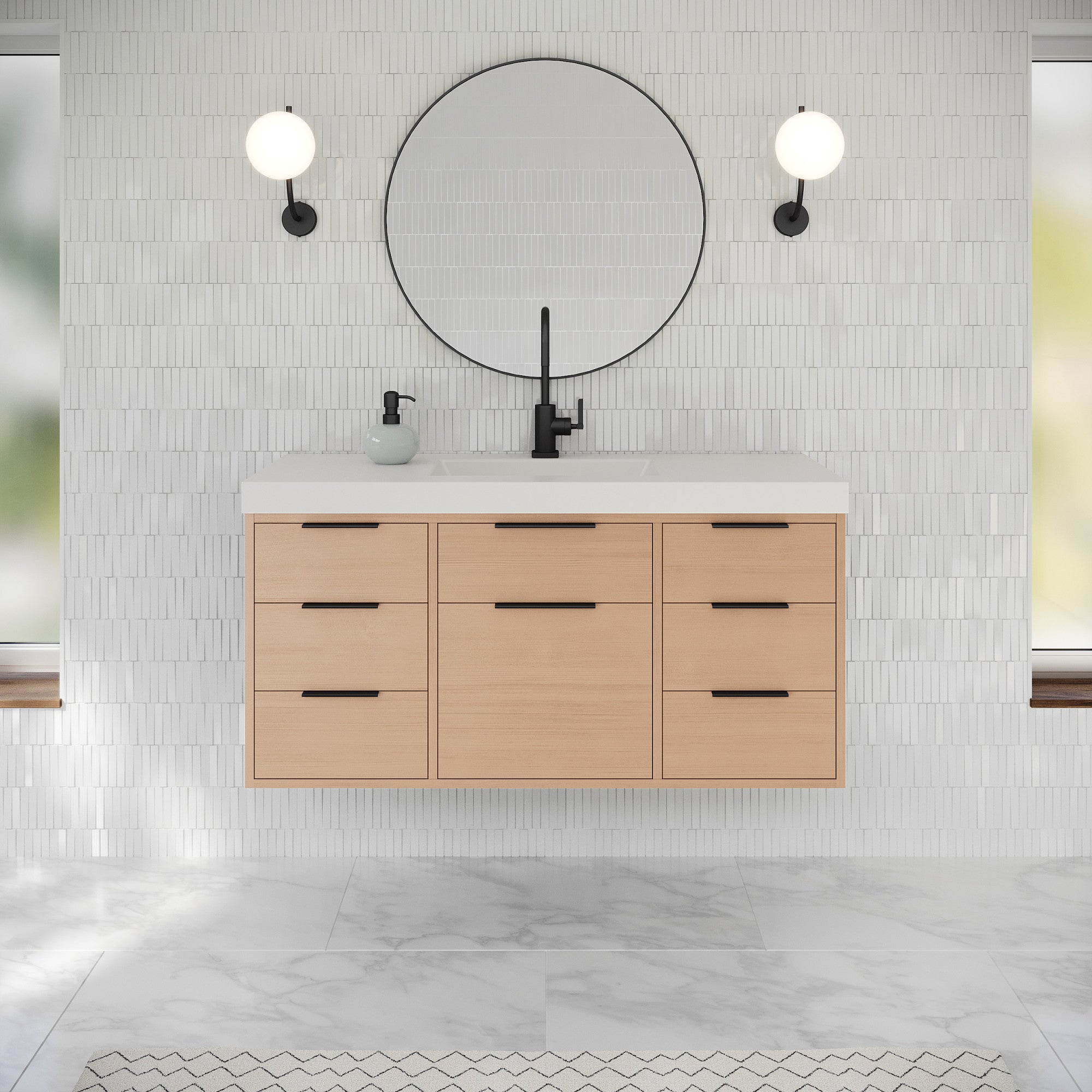 48" Gardner Vanity – Natural Oak