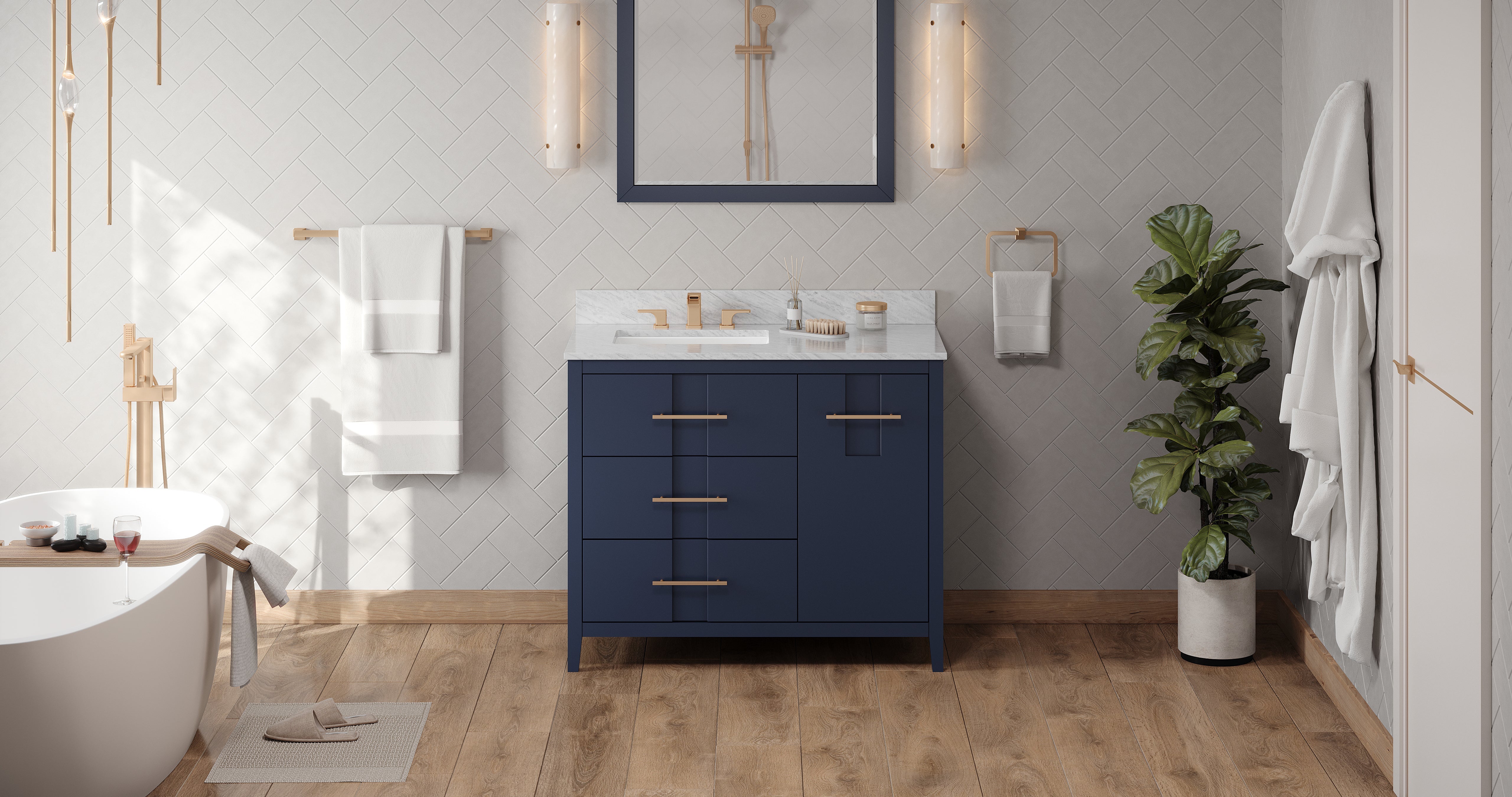 42" Katara Vanity – Left Offset