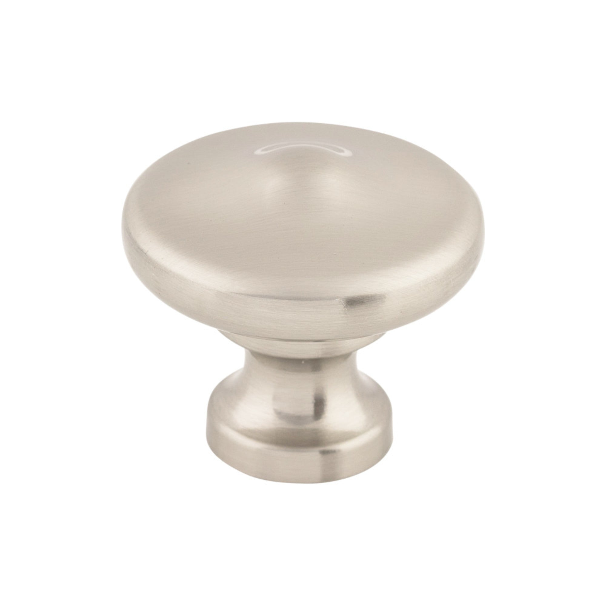 Peak 1 5/16" Diameter Round Knob - Brushed Satin Nickel