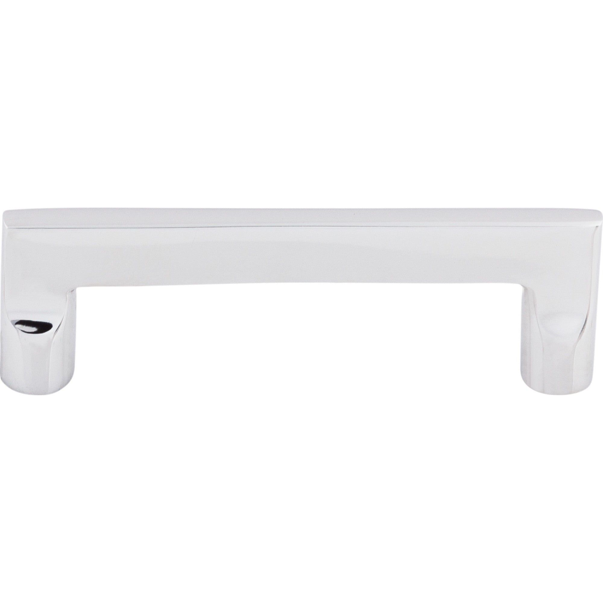 Aspen II Flat Sided 4" Center to Center Bar Pull - Polished Chrome
