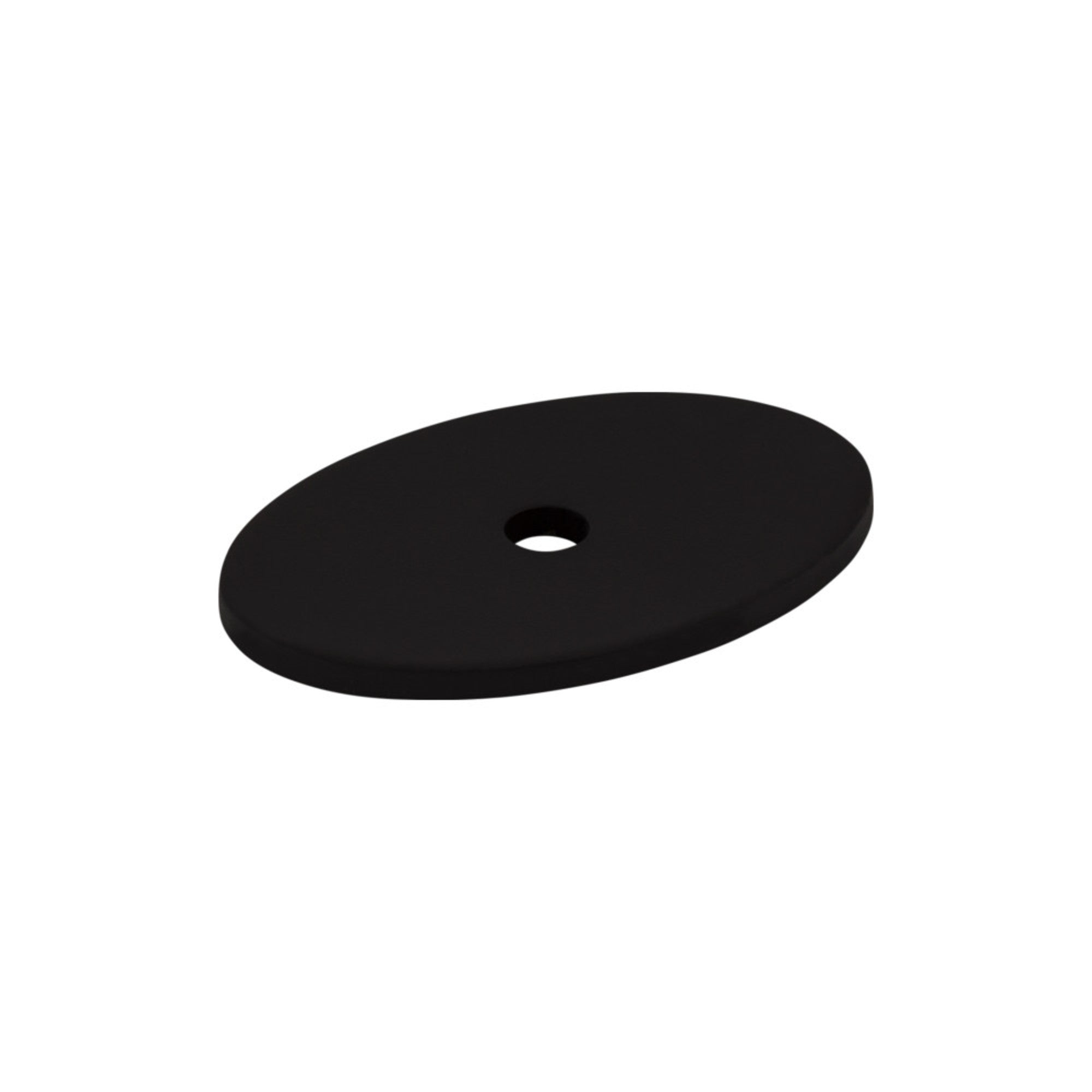 Oval Knob Backplate - Flat Black