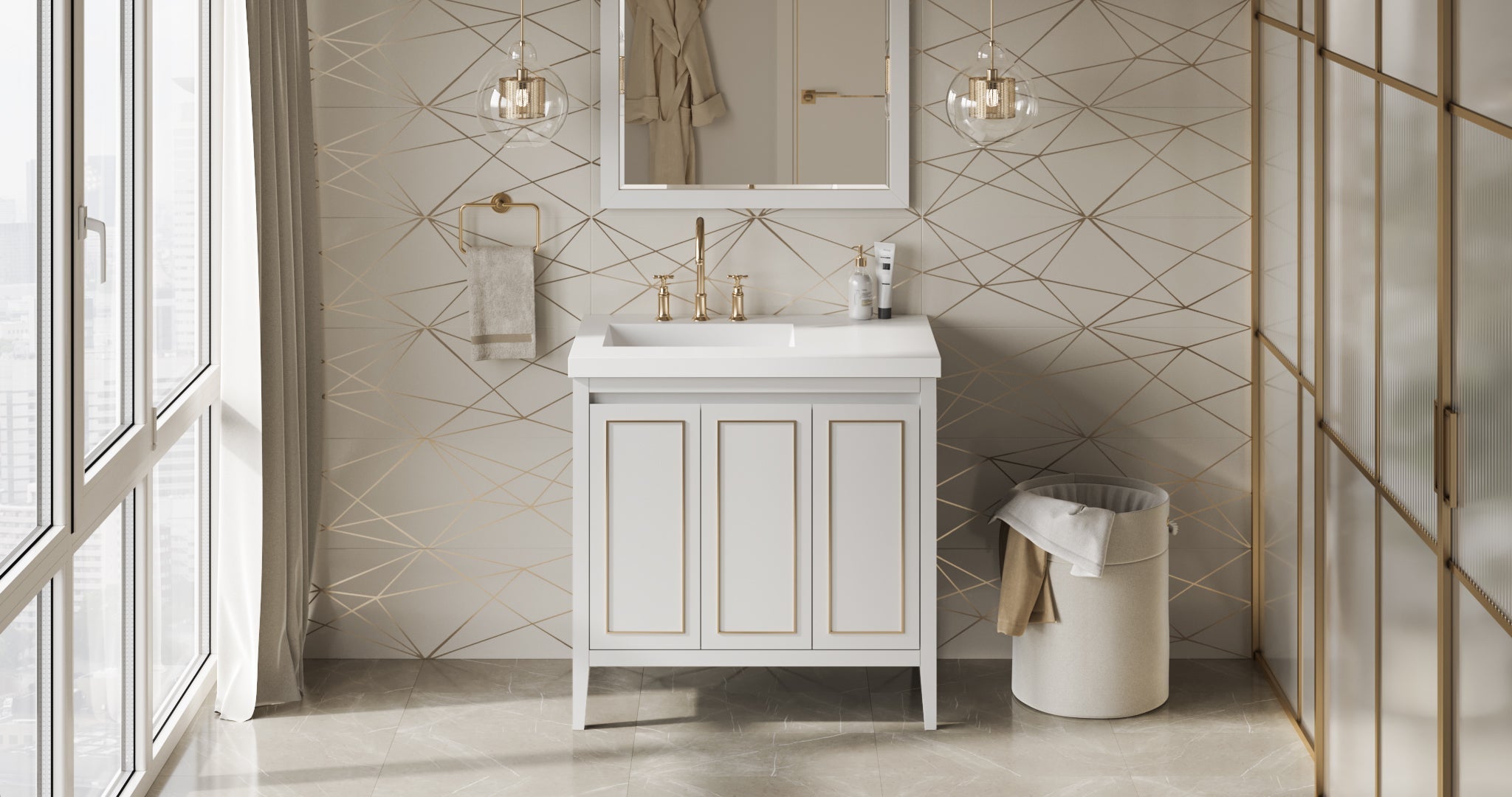 36" Percival Vanity – White