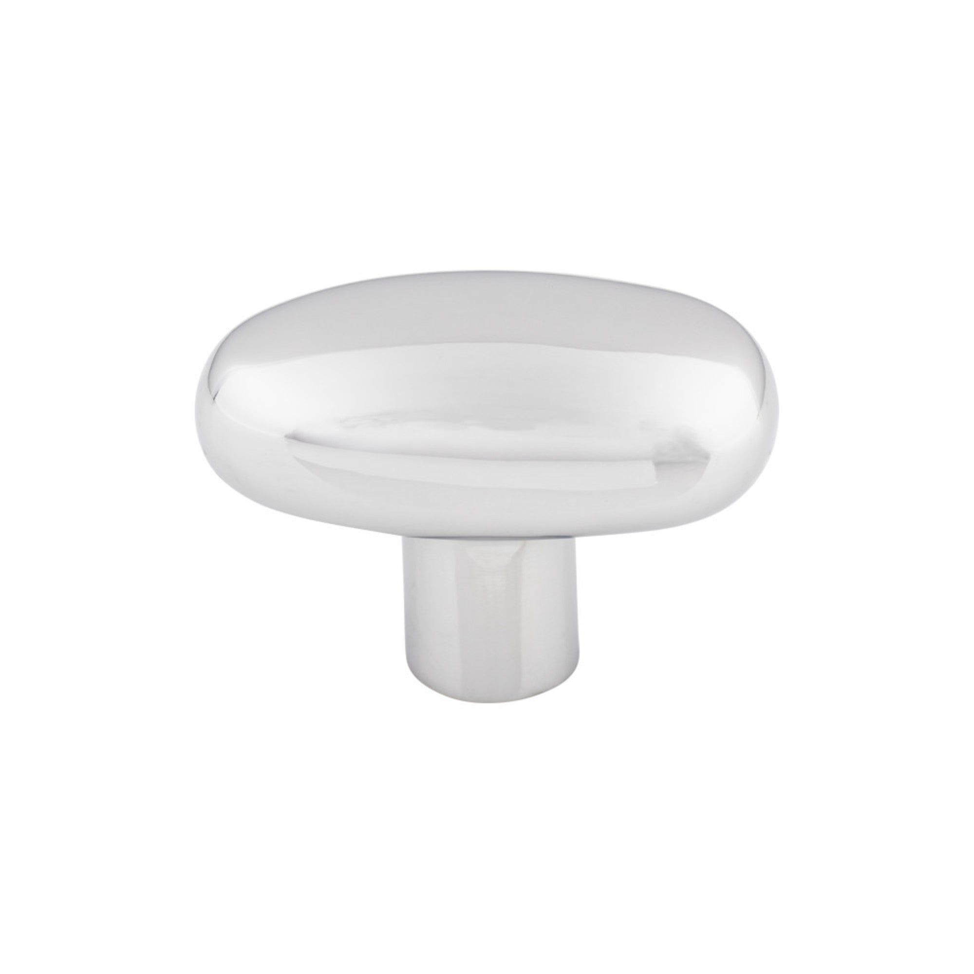 Aspen II Large Potato 2" Length Oval Knob - Polished Chrome