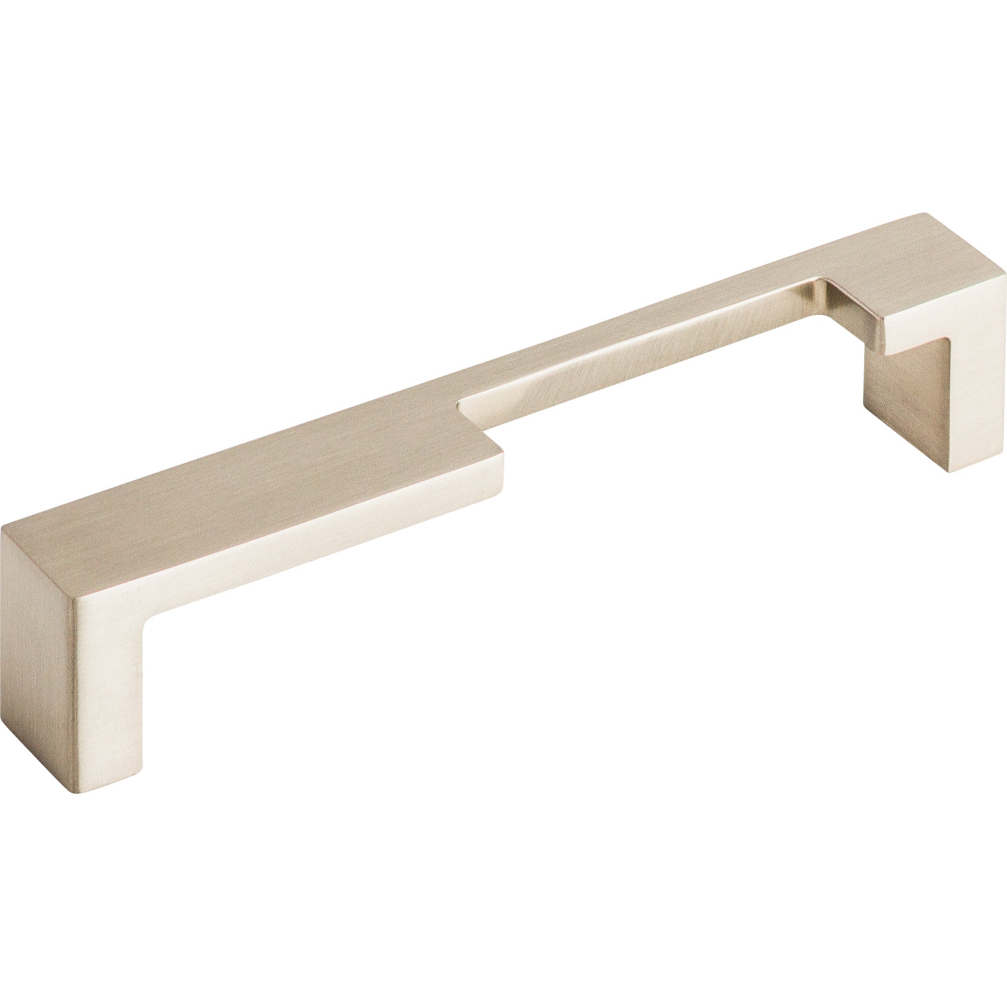 Modern Metro Notch Pull B 5" Center to Center Bar Pull - Brushed Satin Nickel