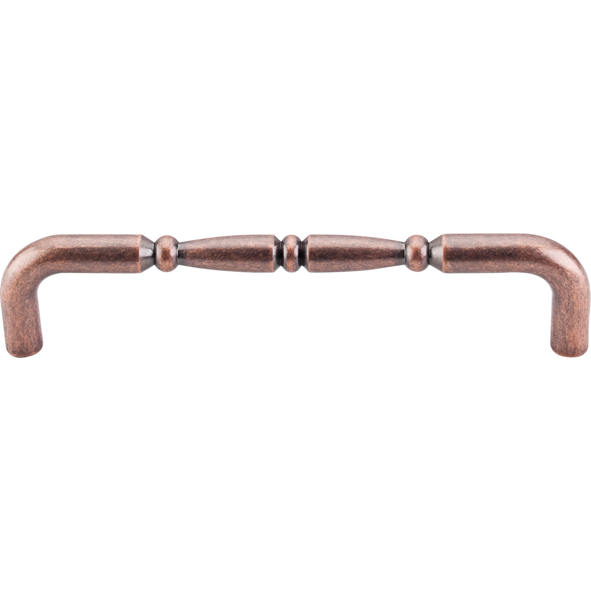 Nouveau Ring 7" Center to Center Bar Pull - Antique Copper