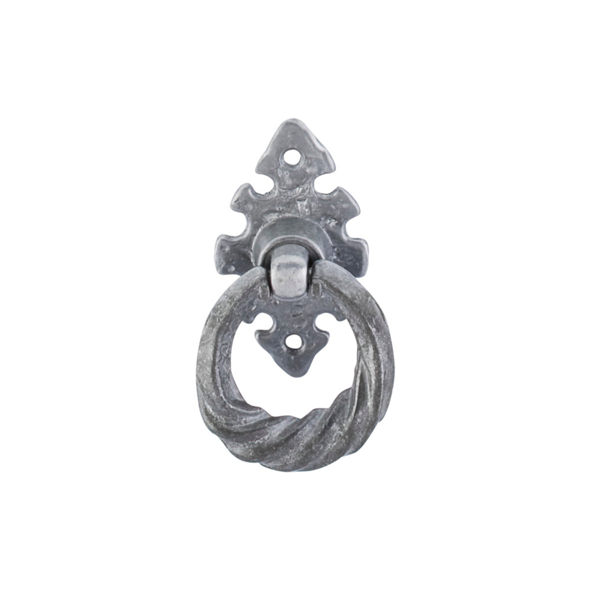 Tudor Ring 2 1/2" Length Round Knob - Pewter Light