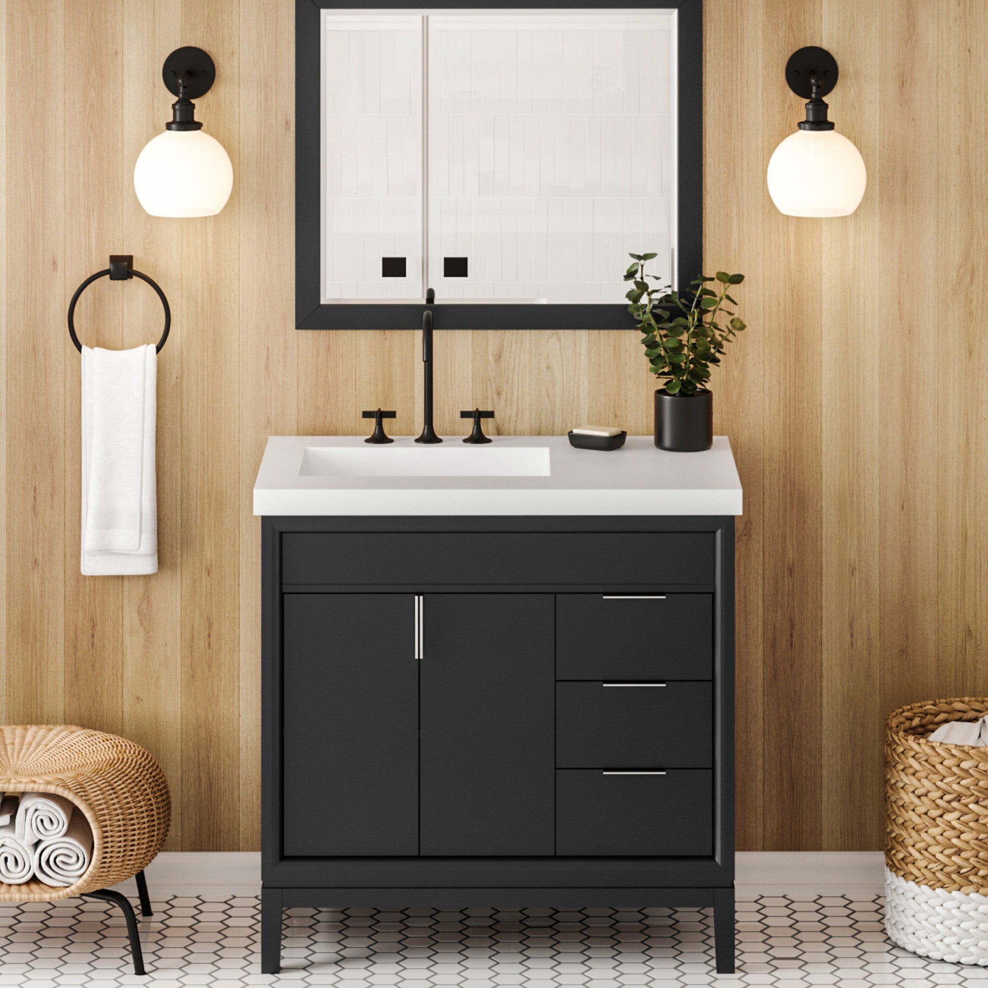 36" Theodora Vanity – Black