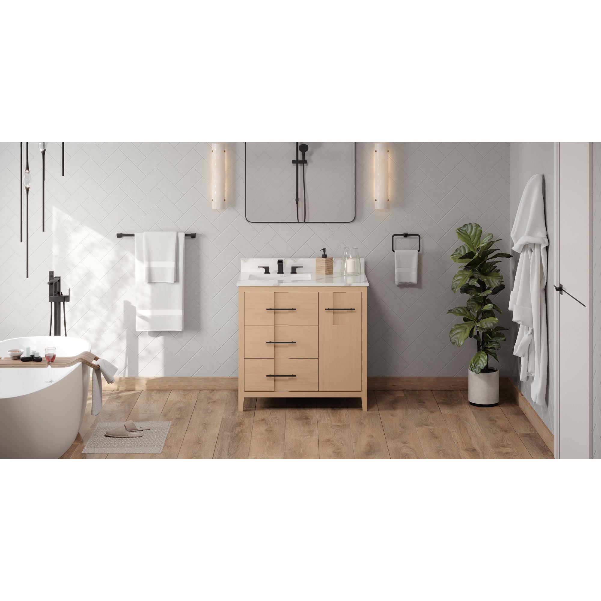 36" Katara Vanity – Left Offset