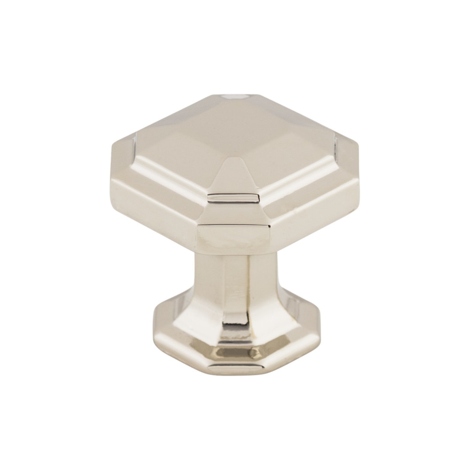 Emerald 1 1/8" Diameter Round Knob - Polished Nickel