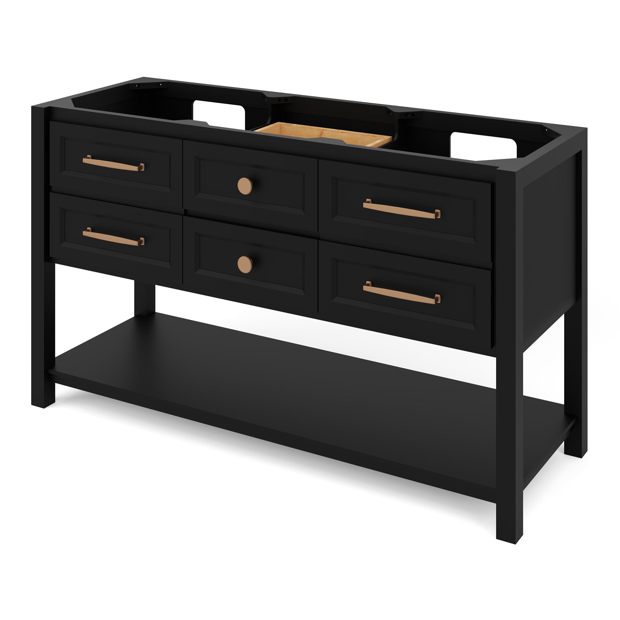 60" Kipling Vanity – Double Bowl – Blue Steel